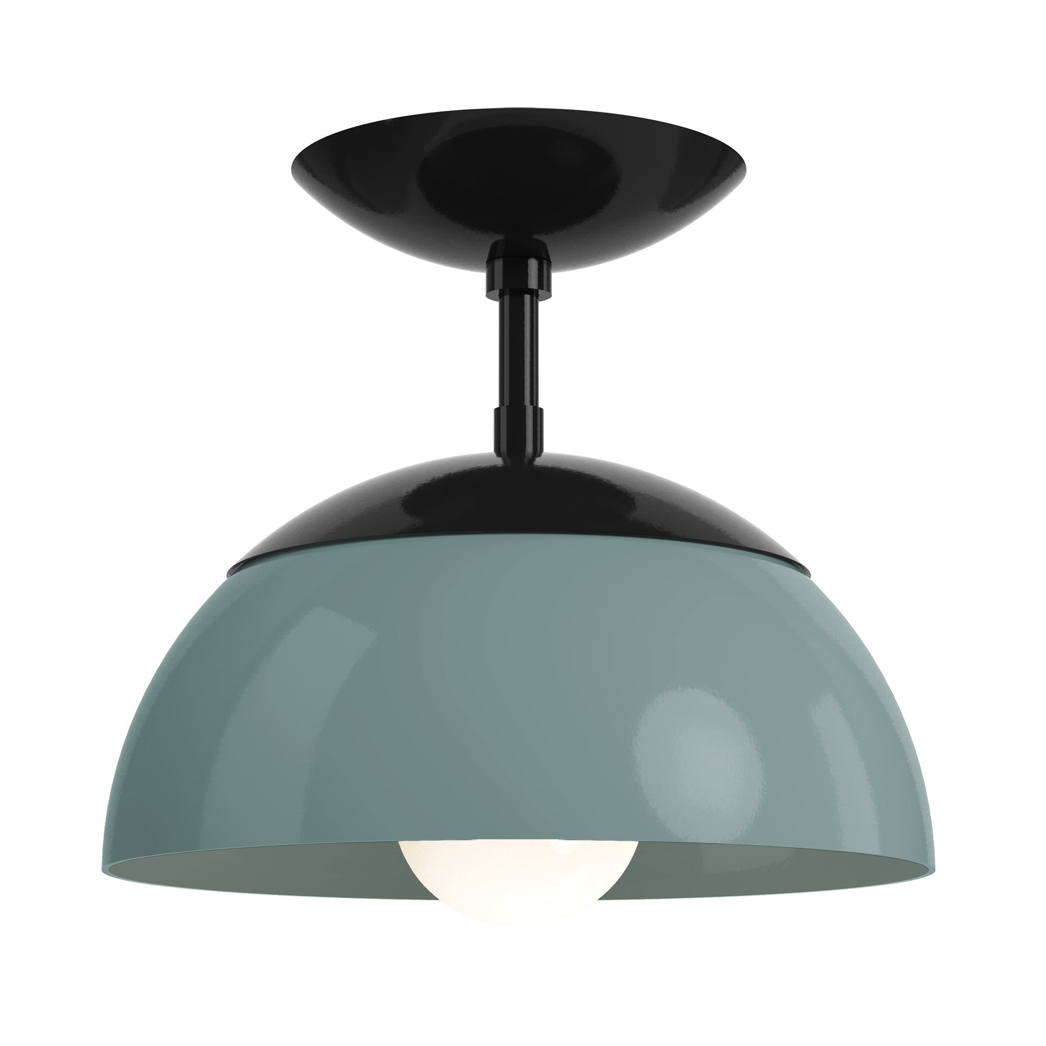 black lagoon color cadbury flush mount 10" dutton brown lighting