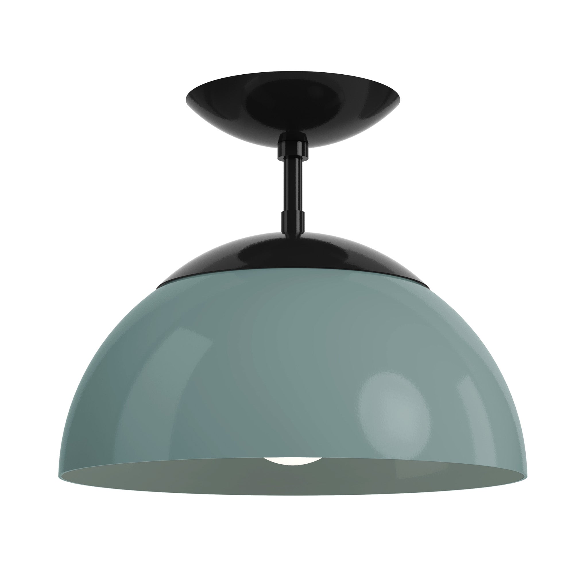 black lagoon color cadbury flush mount 12" dutton brown lighting