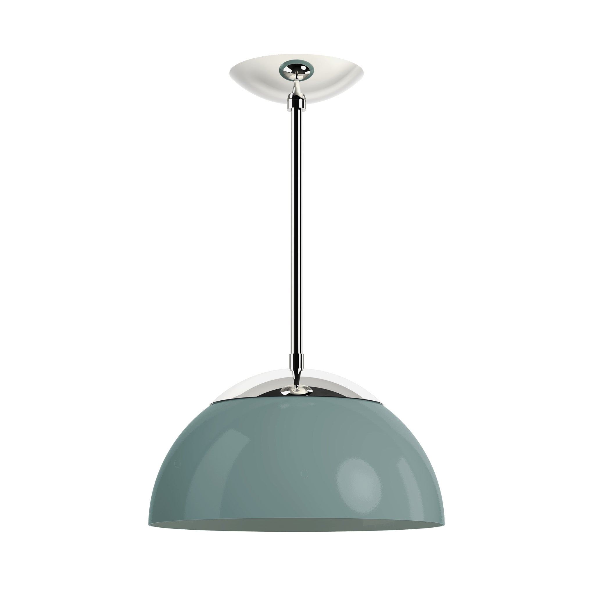 nickel lagoon color cadbury pendant 12" dutton brown lighting