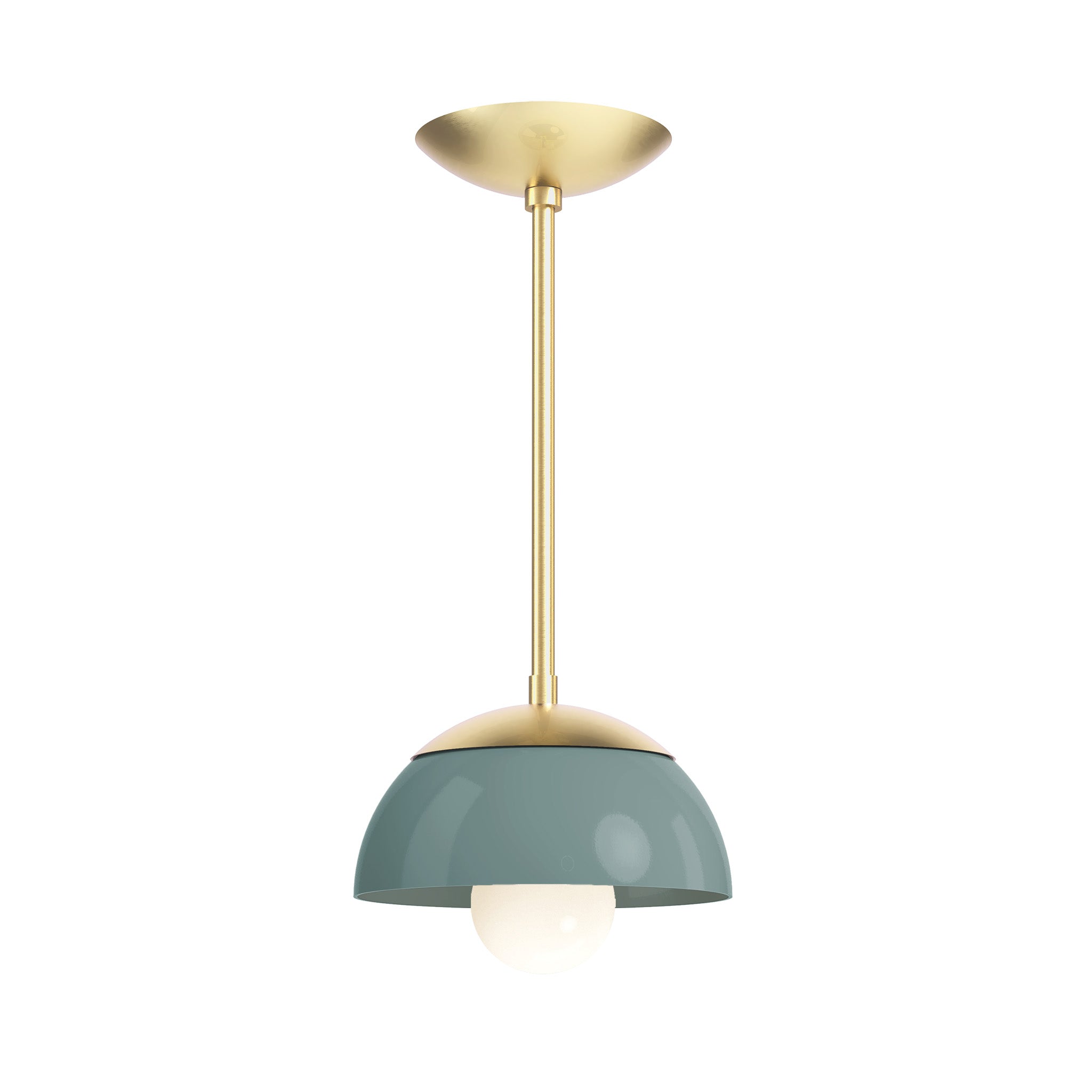 brass lagoon color cadbury pendant 8" dutton brown lighting