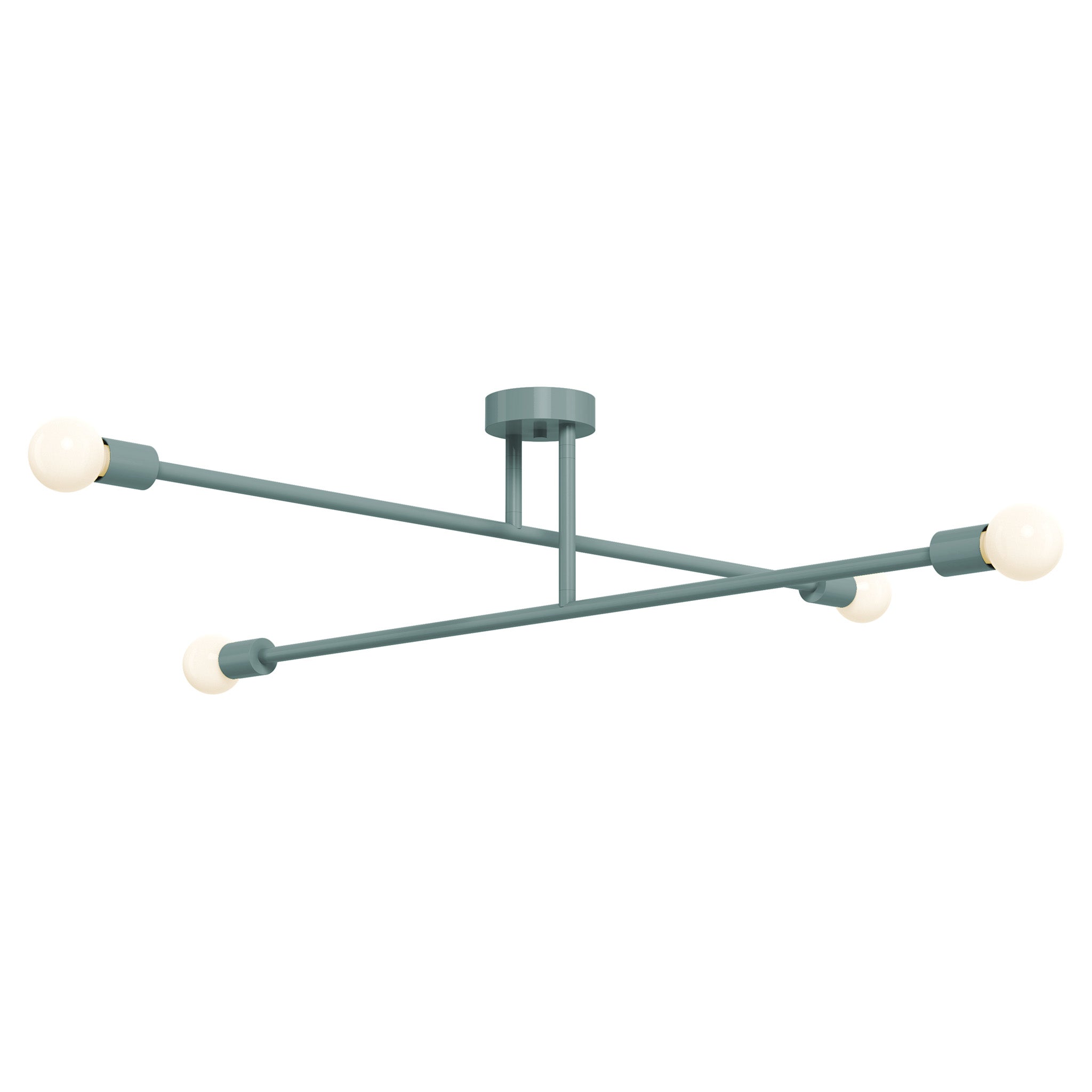 lagoon color captain flush mount 47" dutton brown lighting