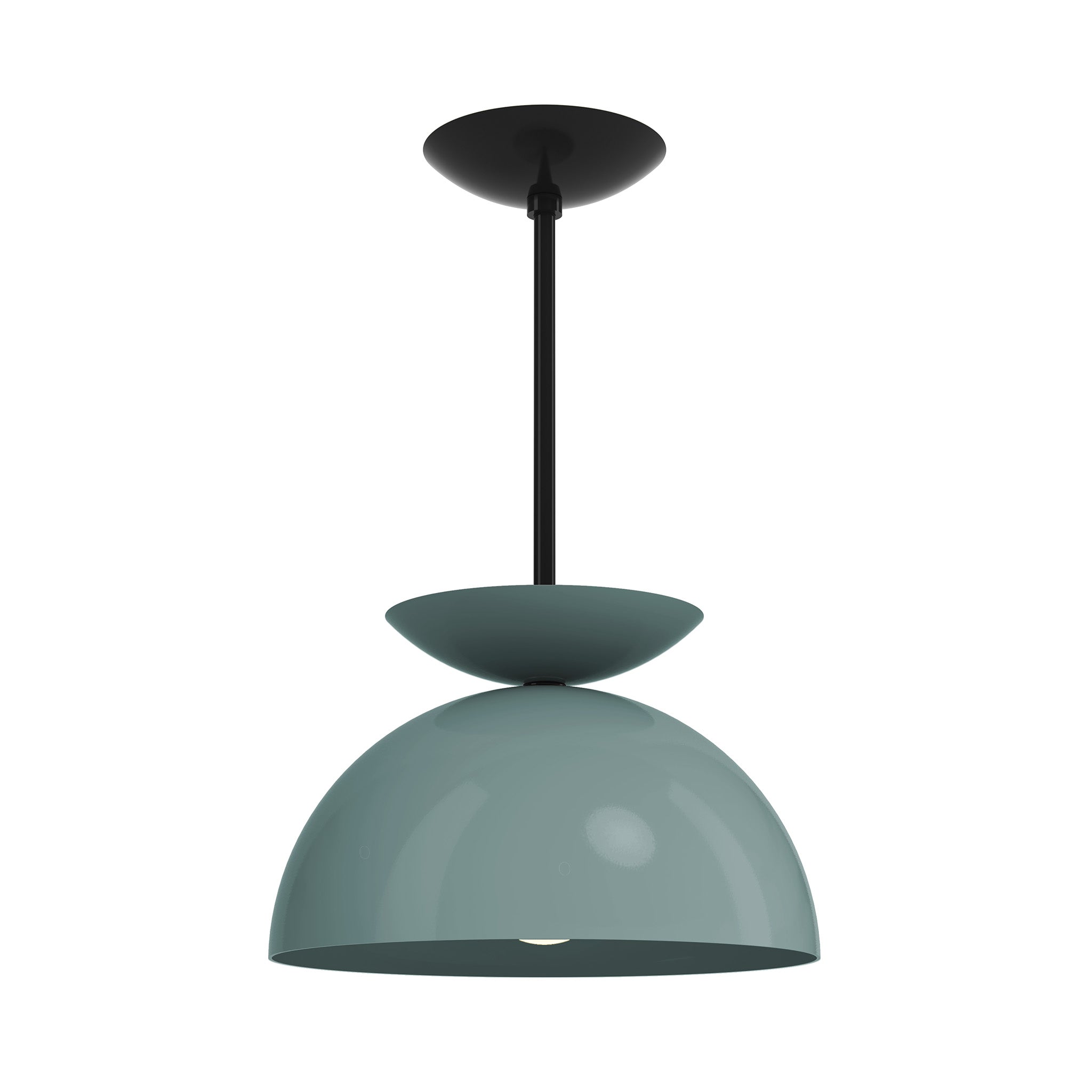 black lagoon color echo pendant 12" dutton brown lighting
