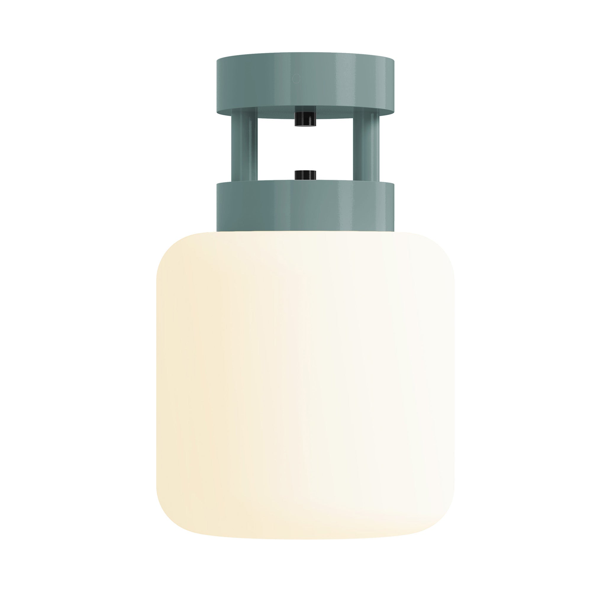 black lagoon maxo color flush mount 8" dutton brown lighting