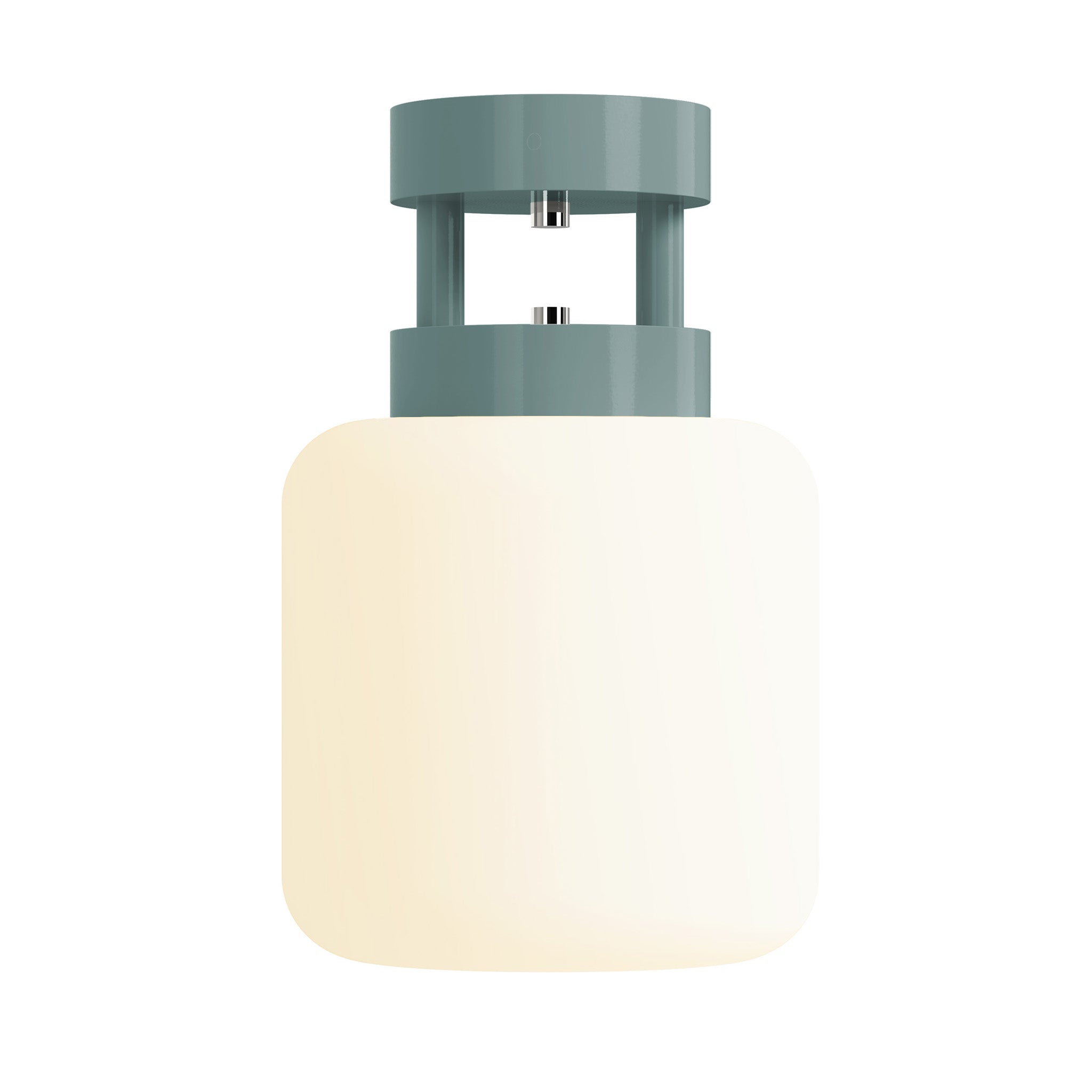 nickel lagoon maxo color flush mount 8" dutton brown lighting