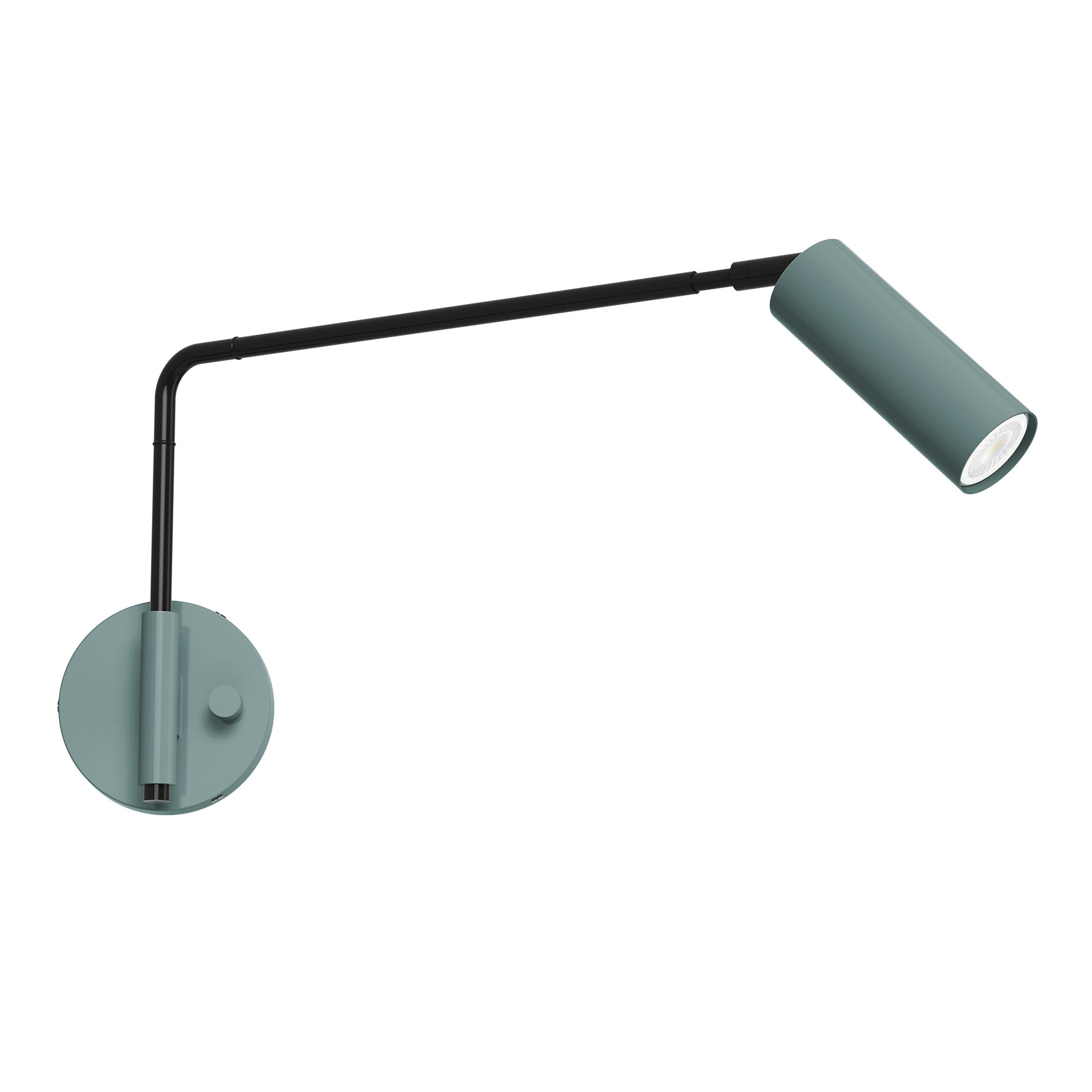 black lagoon color reader swing arm sconce - 17" arm dutton brown lighting