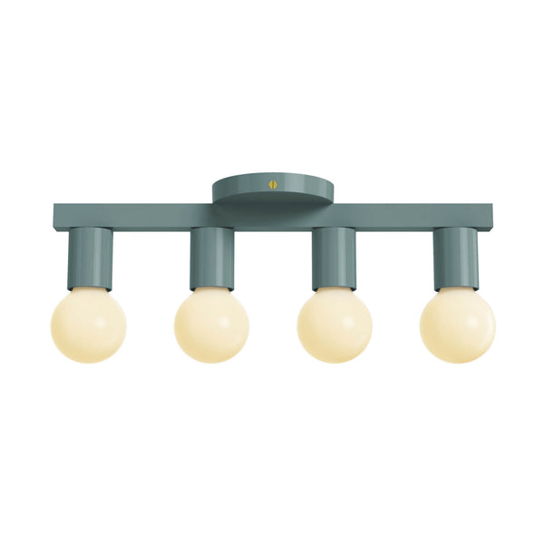 Brass and lagoon vogue 4 flush mount dutton brown lighting