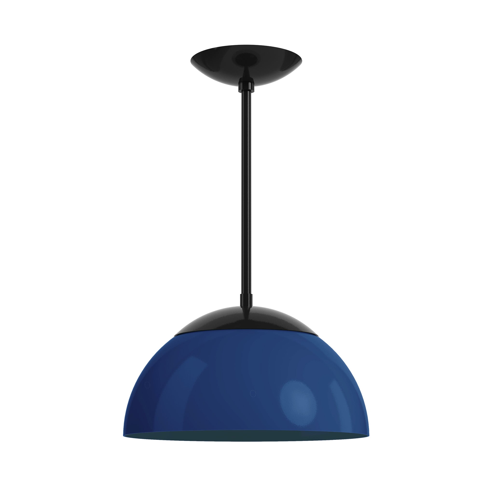 black cobalt color cadbury pendant 12" dutton brown lighting