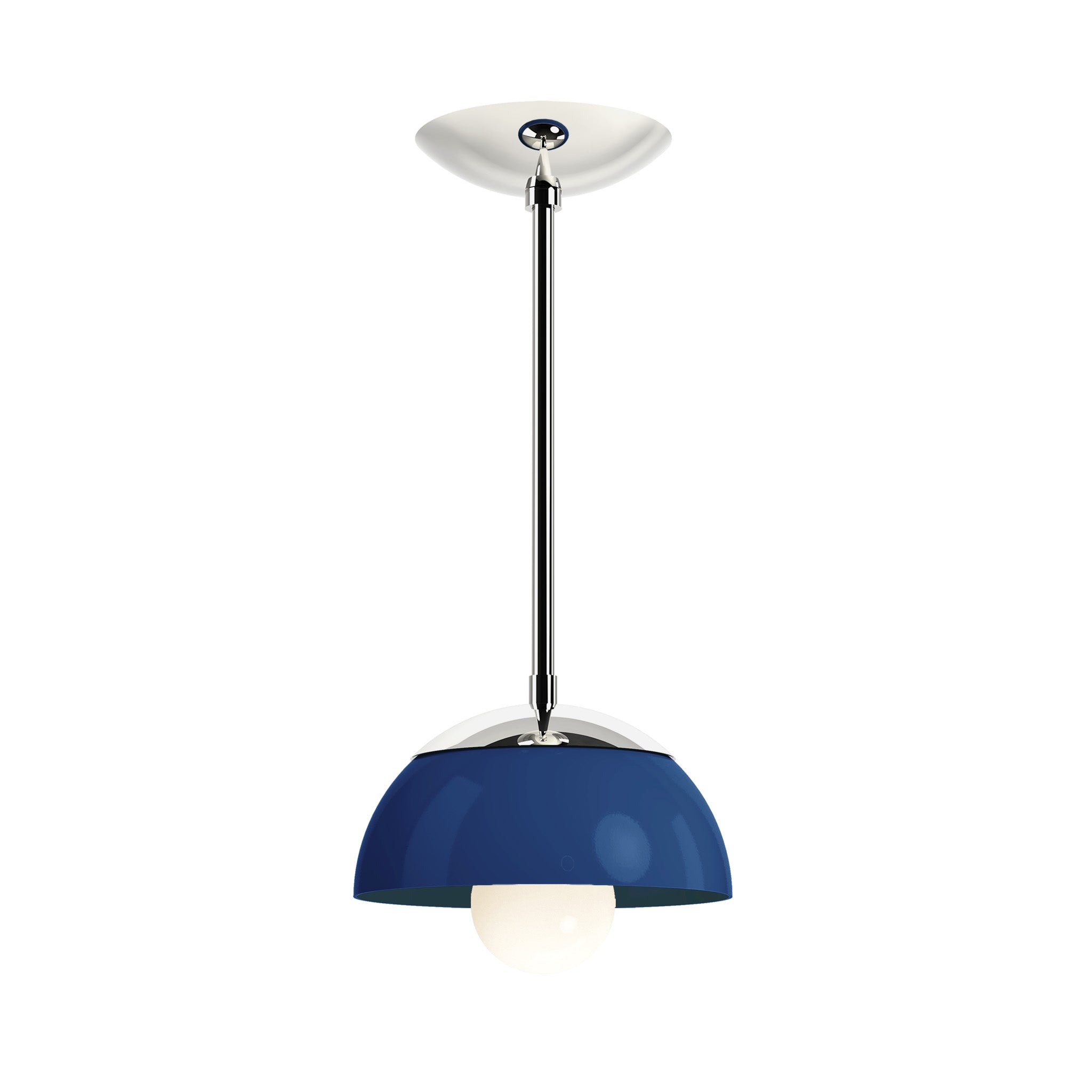 nickel cobalt color cadbury pendant 8" dutton brown lighting
