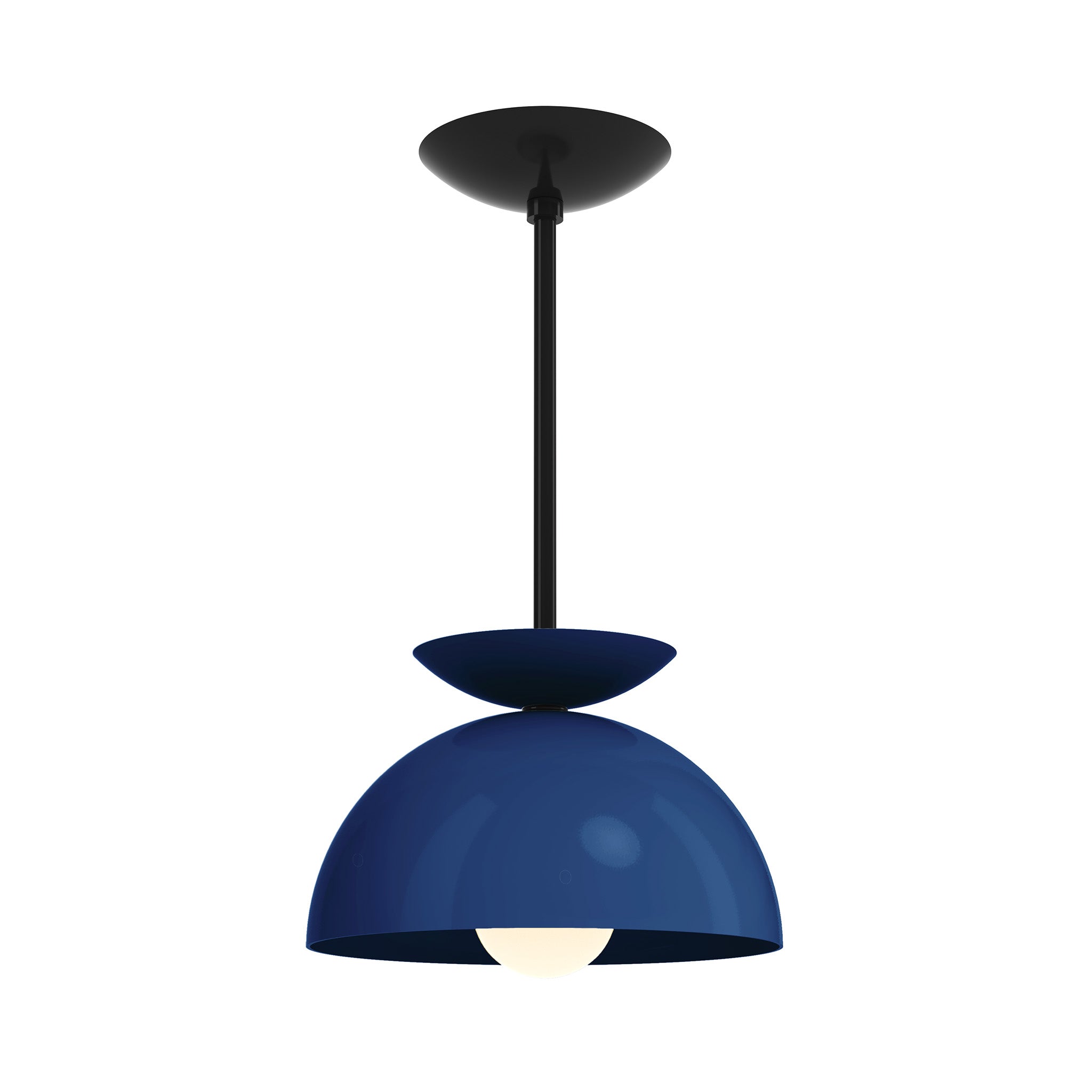 black cobalt color echo pendant 10" dutton brown lighting