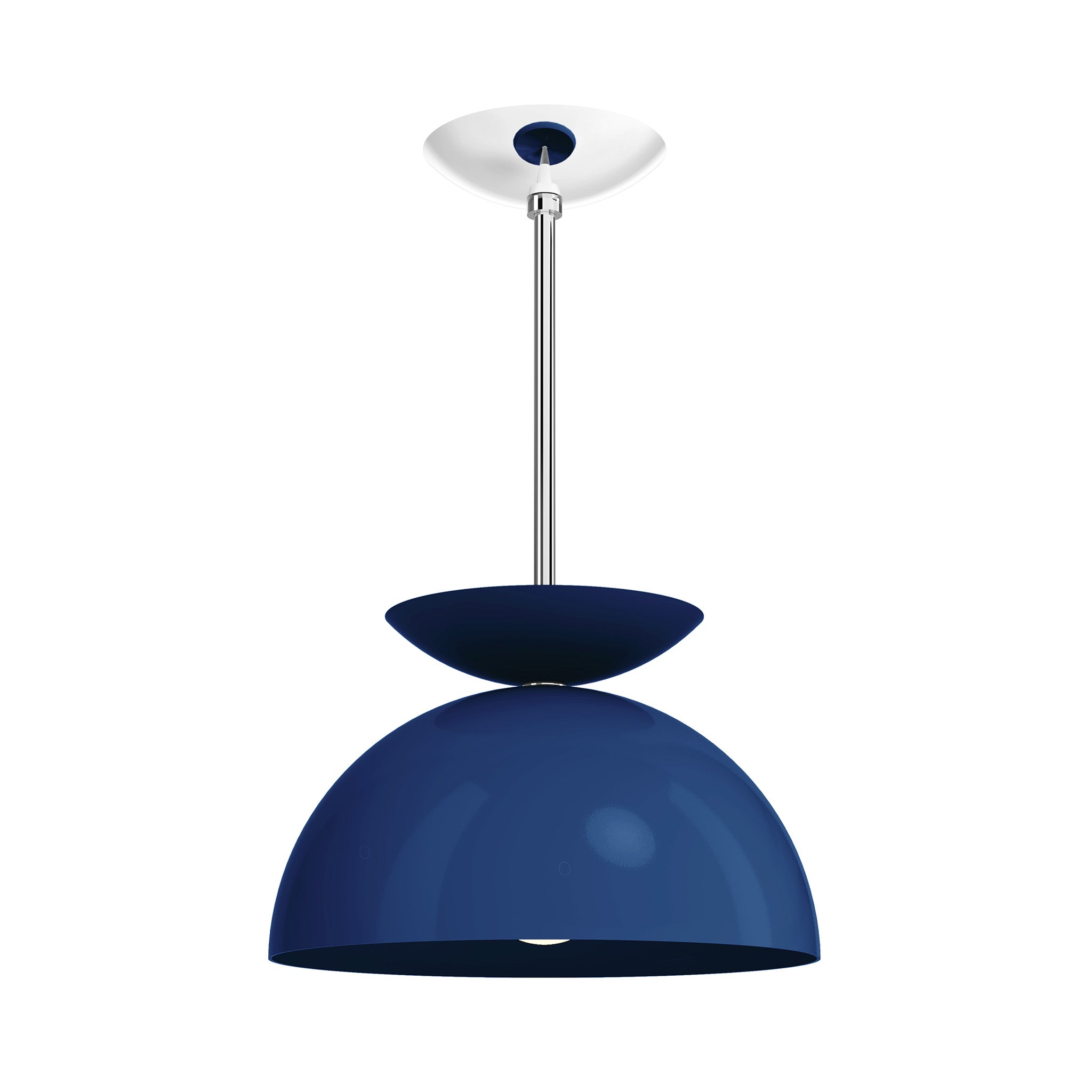 nickel cobalt color echo pendant 12" dutton brown lighting