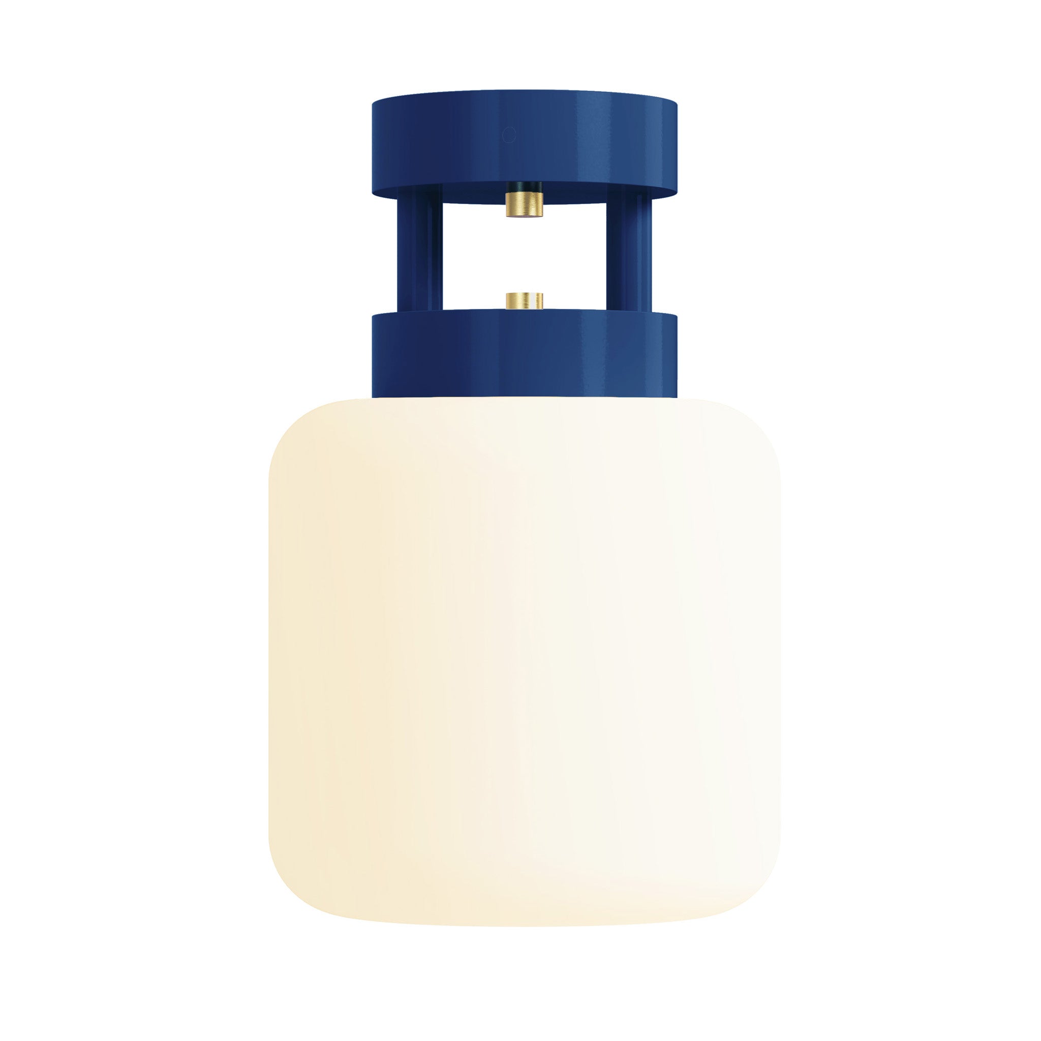 brass cobalt maxo color flush mount 8" dutton brown lighting