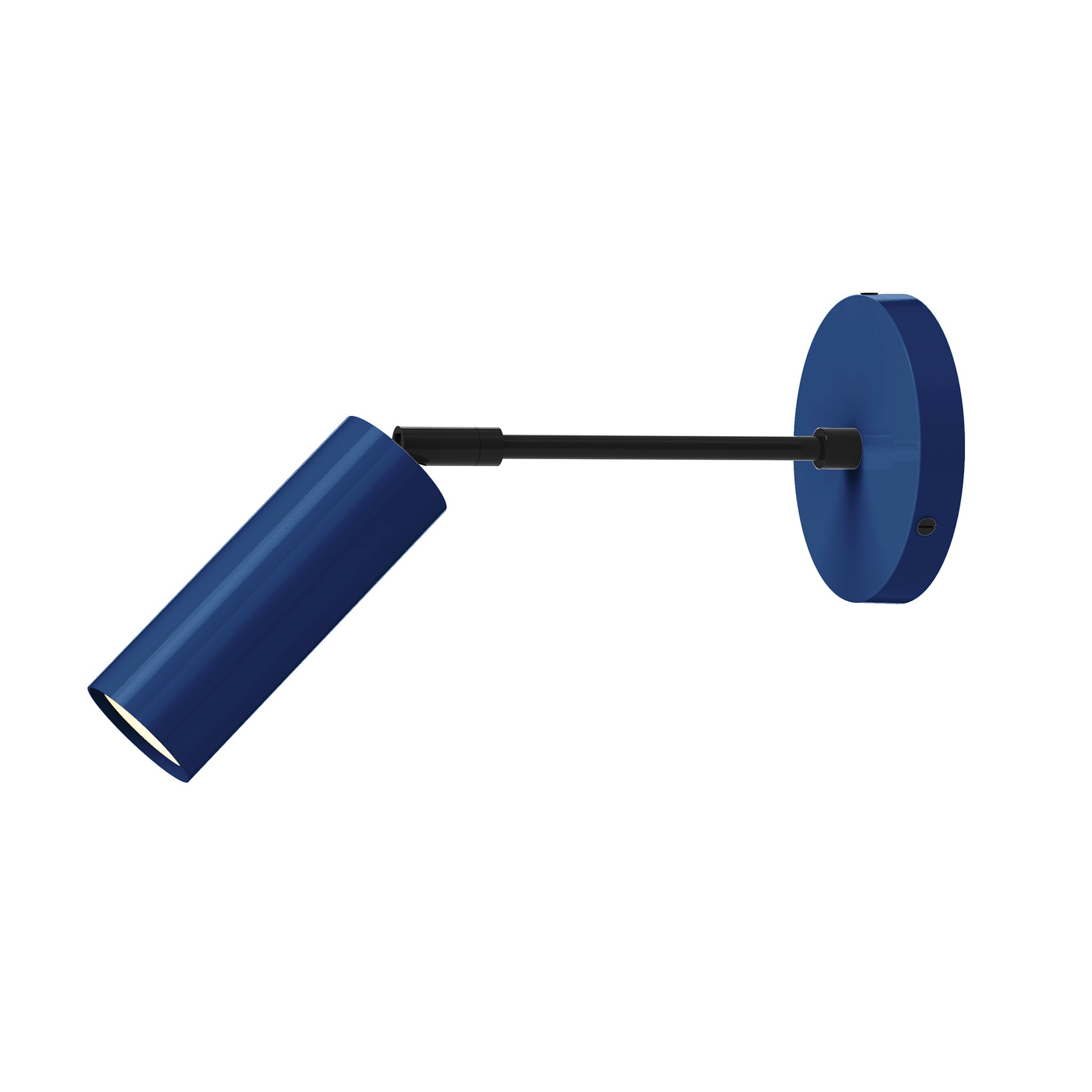 black cobalt color reader sconce - 6" arm dutton brown lighting