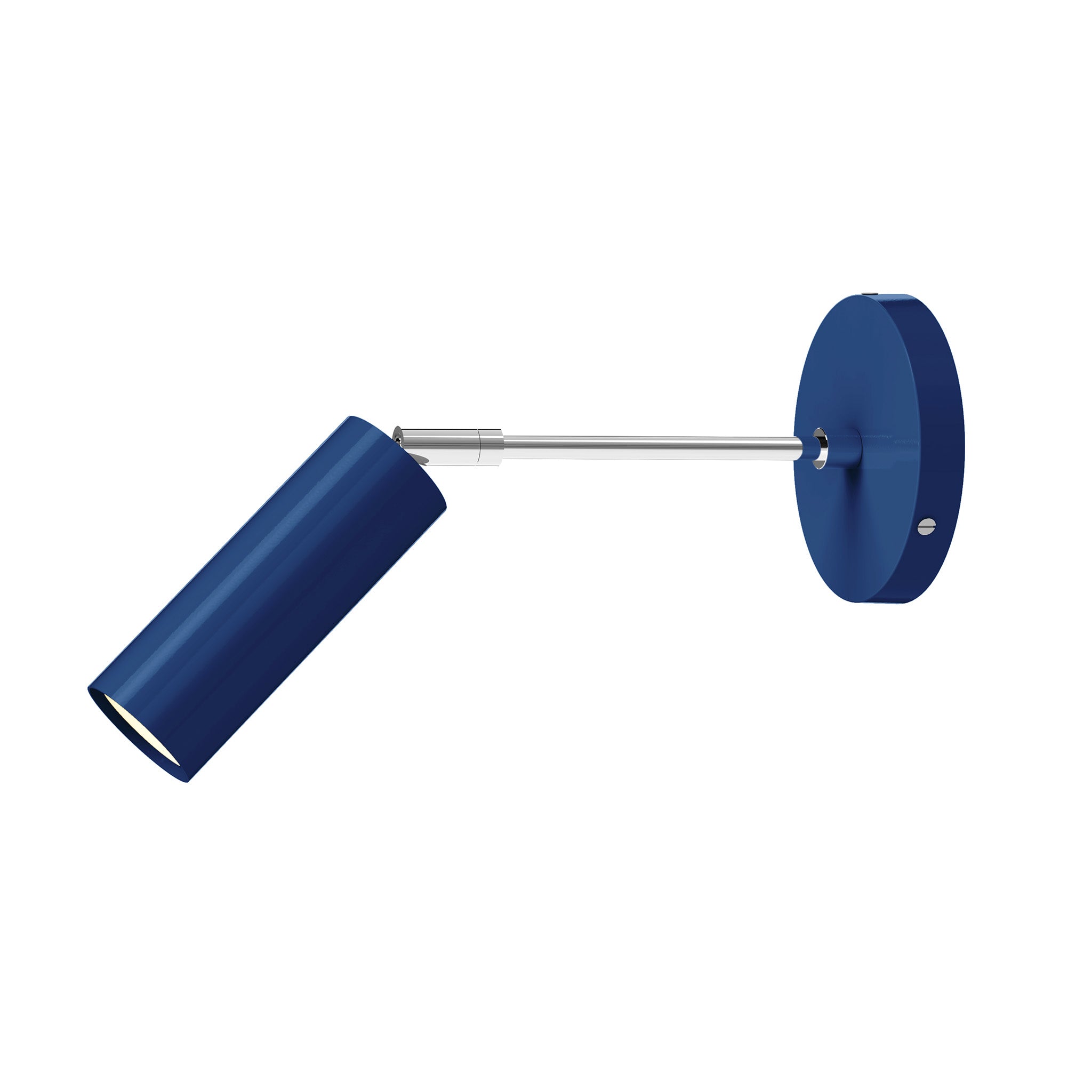 nickel cobalt color reader sconce - 6" arm dutton brown lighting