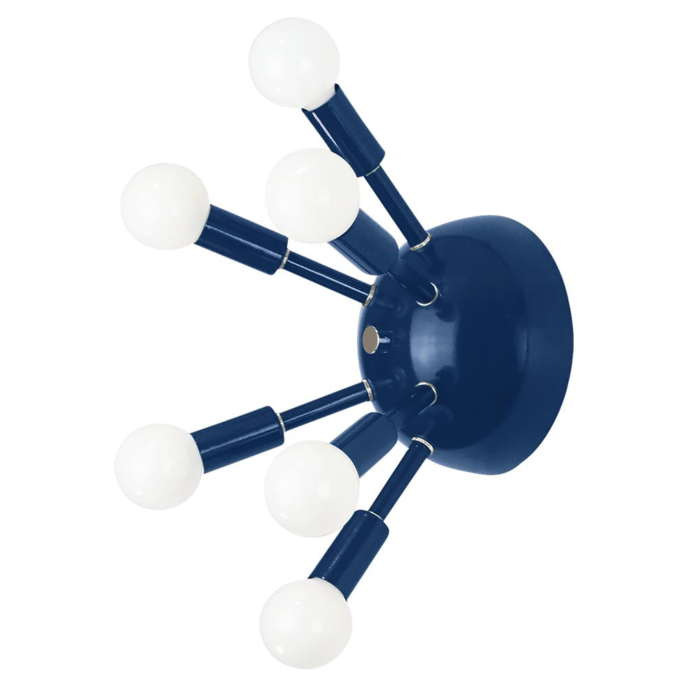 nickel and cobalt blue color Sputnik sconce Dutton Brown lighting