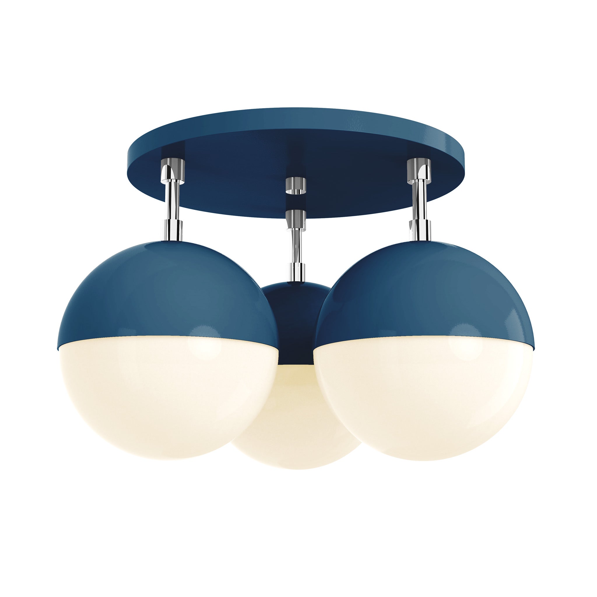 nickel slate blue color ballsy flush mount dutton brown lighting