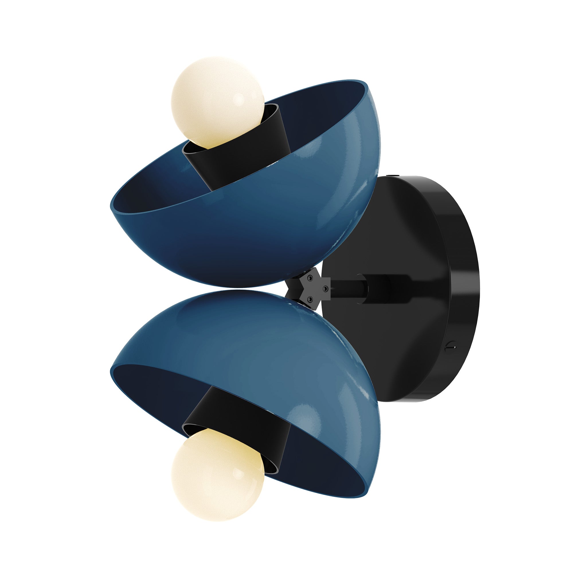 black slate blue color beso sconce dutton brown lighting