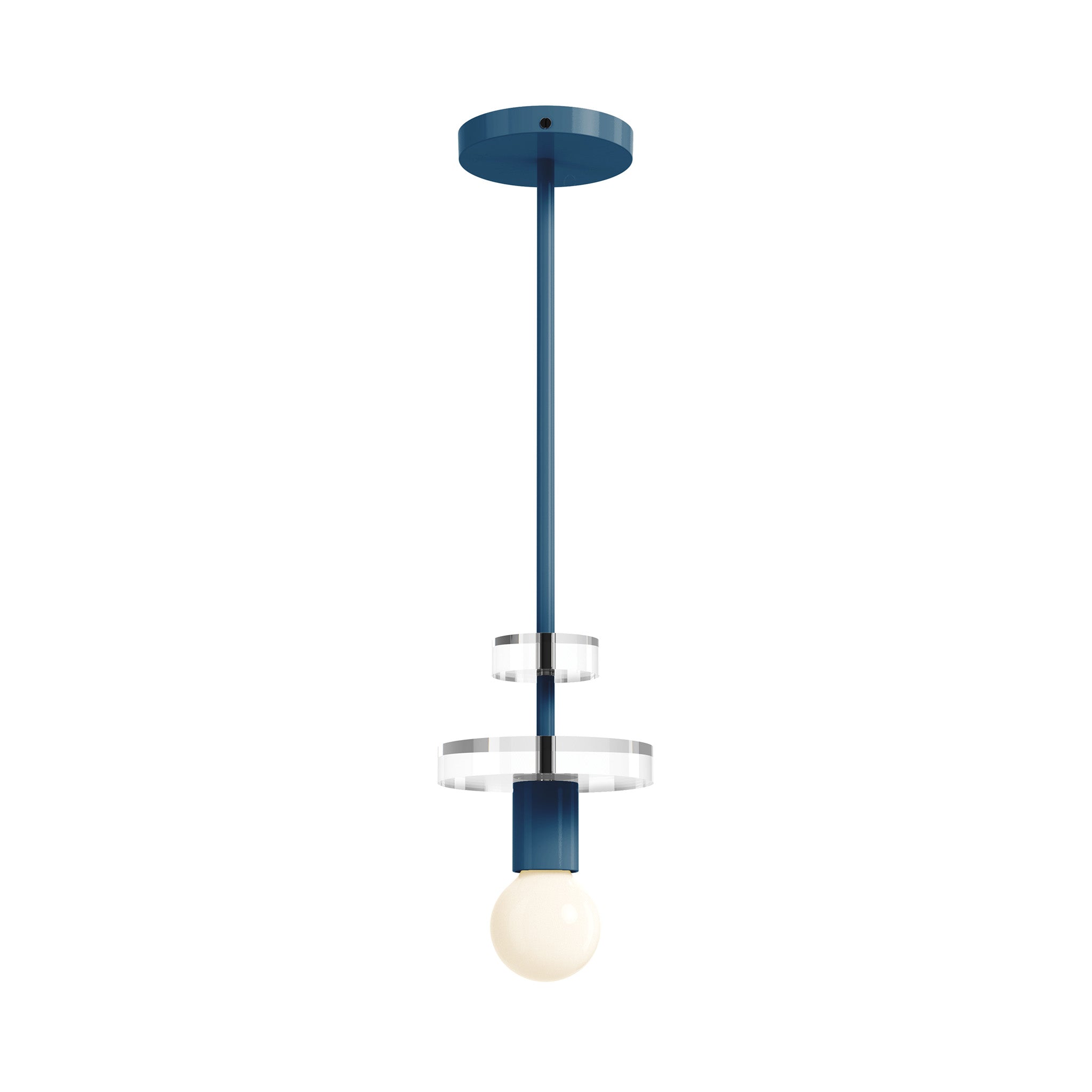 black slate blue color bling pendant dutton brown lighting