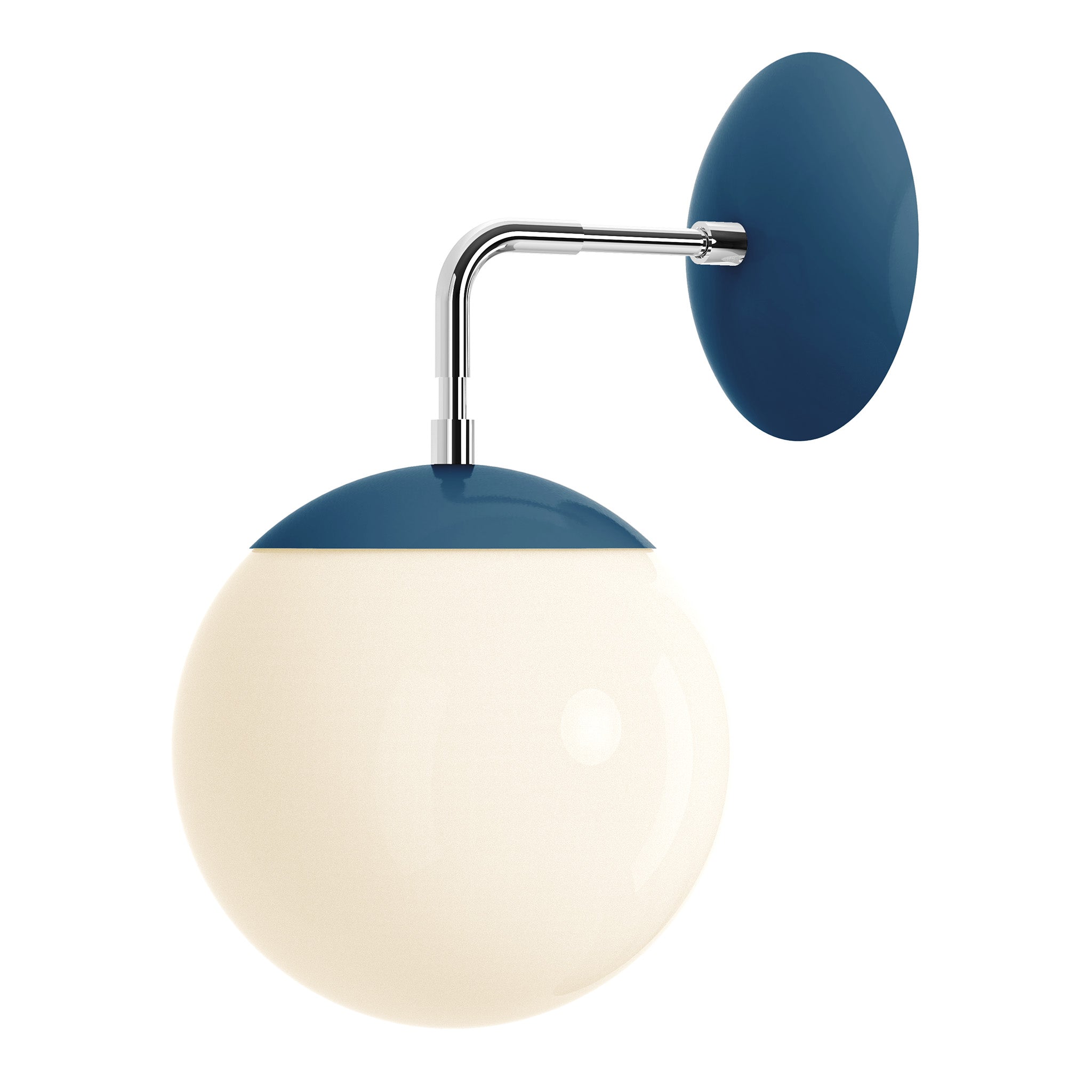 nickel slate blue color cap sconce 8" dutton brown lighting