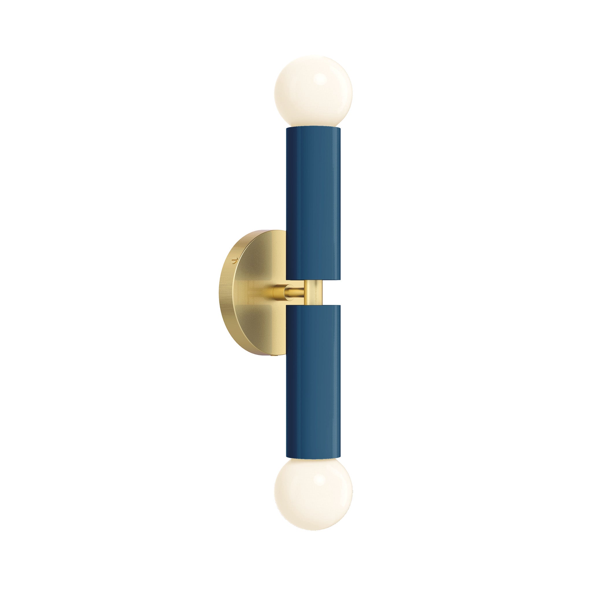 brass slate blue color monarch sconce dutton brown lighting