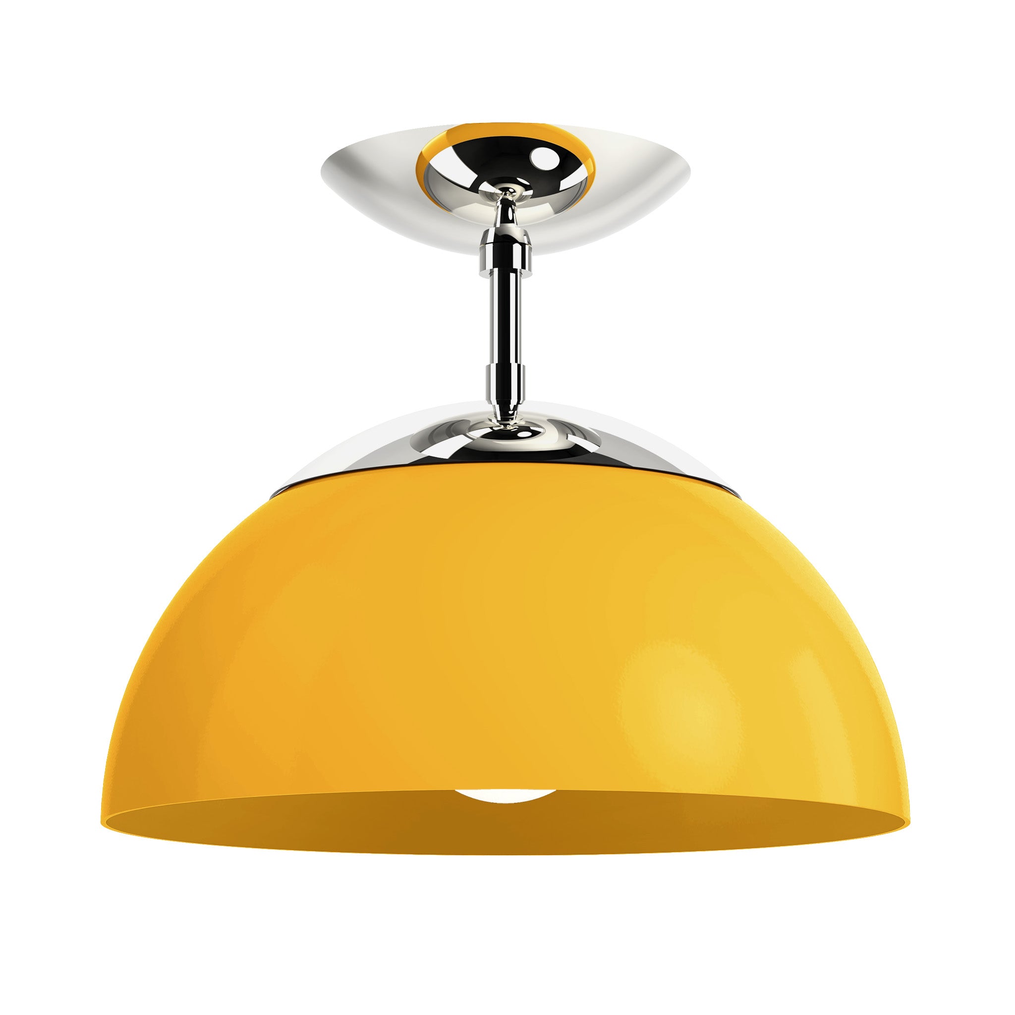 nickel ochre color cadbury flush mount 12" dutton brown lighting