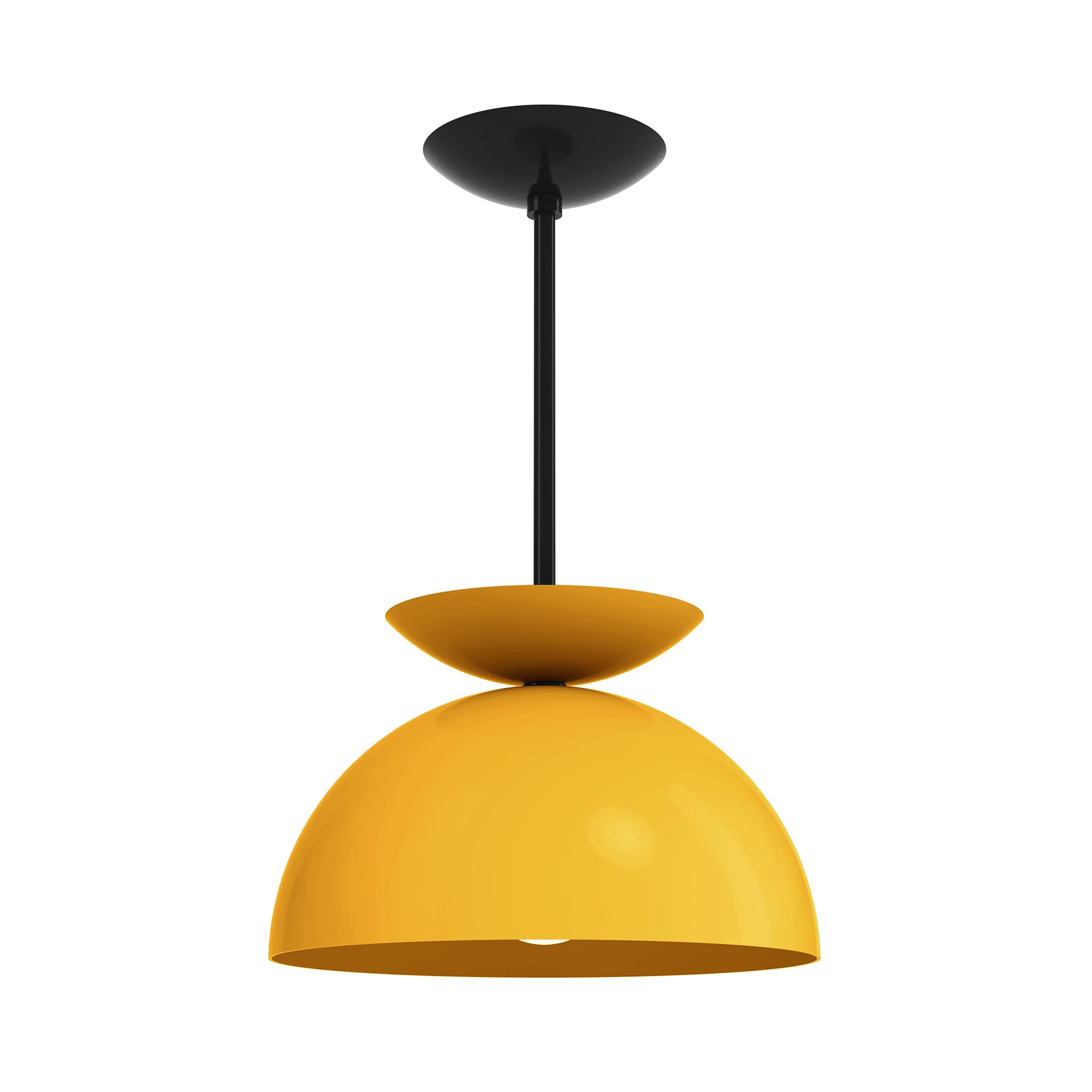 black ochre color echo pendant 12" dutton brown lighting