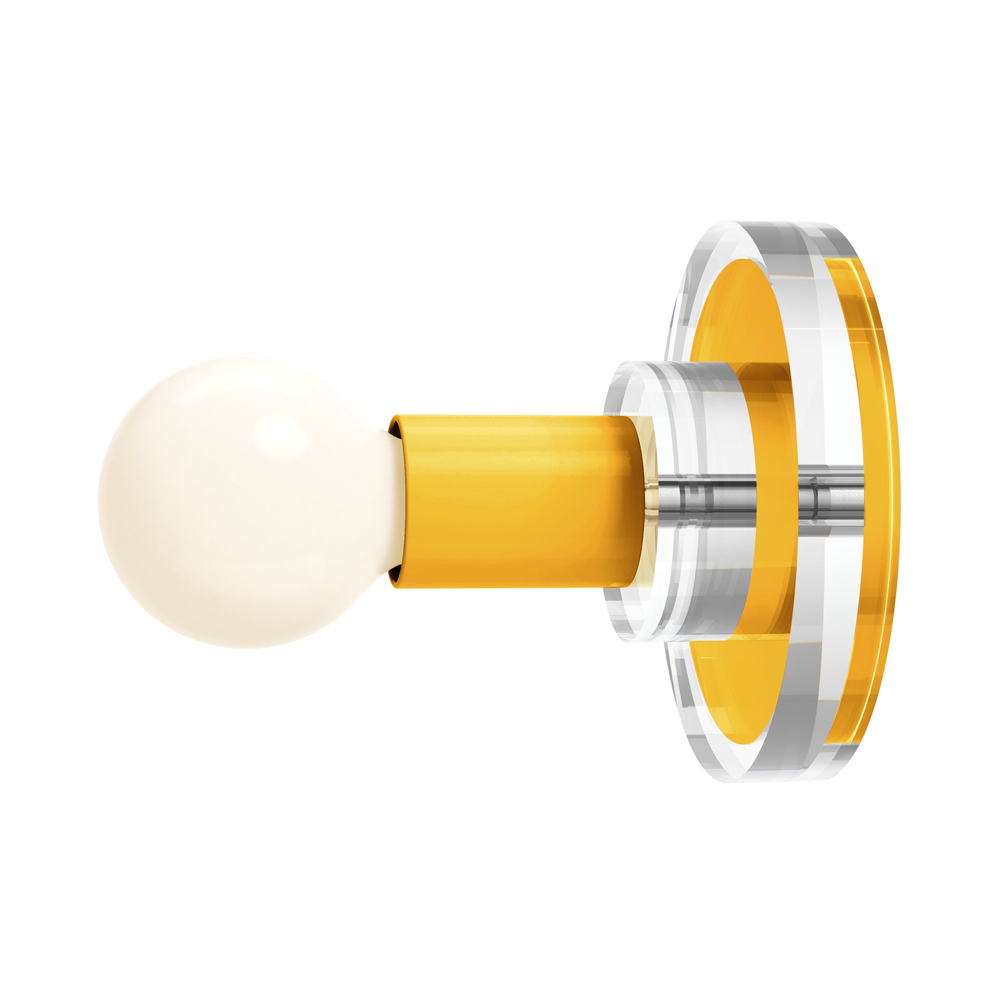 Ochre yellow color Lepore sconce Dutton Brown lighting