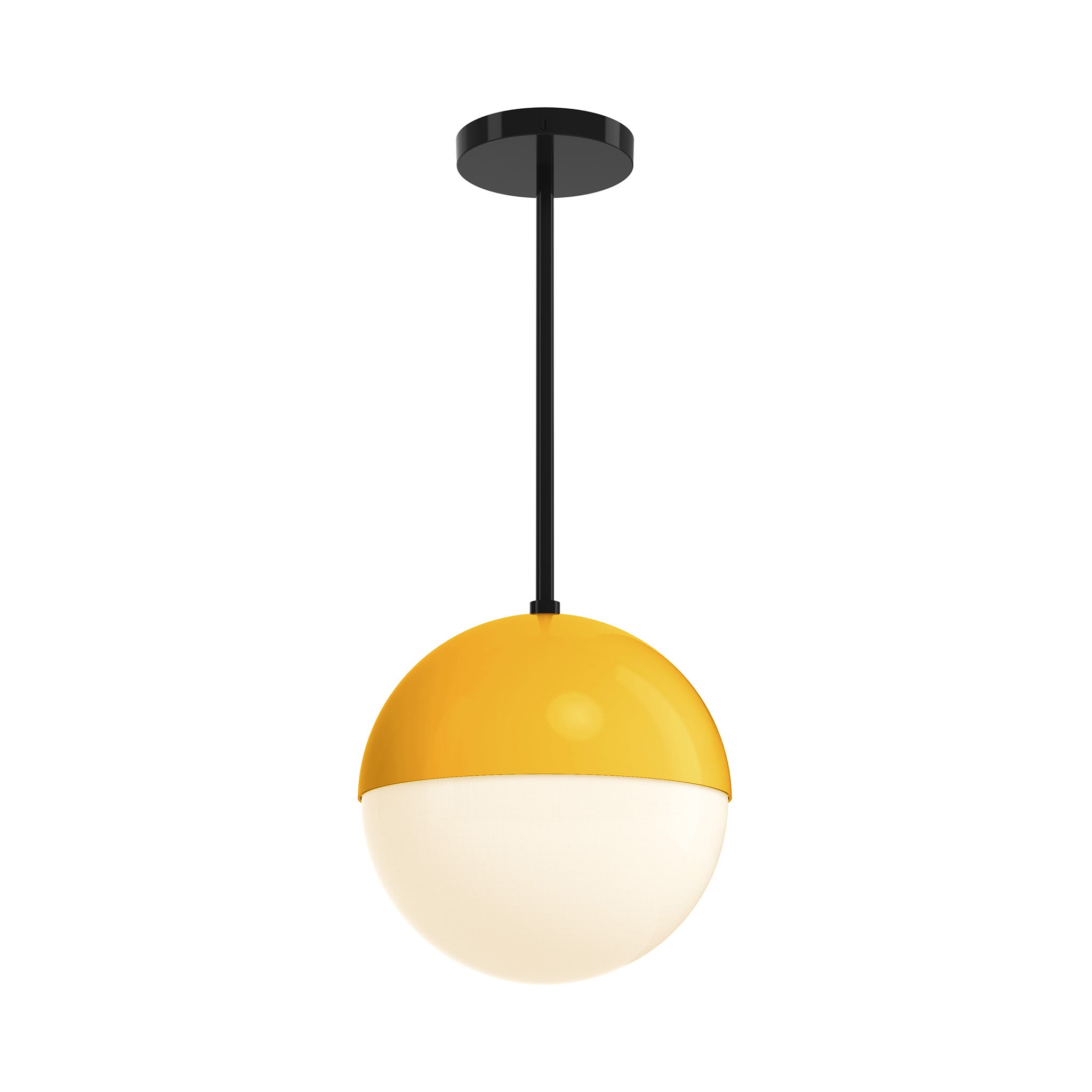 black and ochre lure globe pendant 10 inch dutton brown lighting