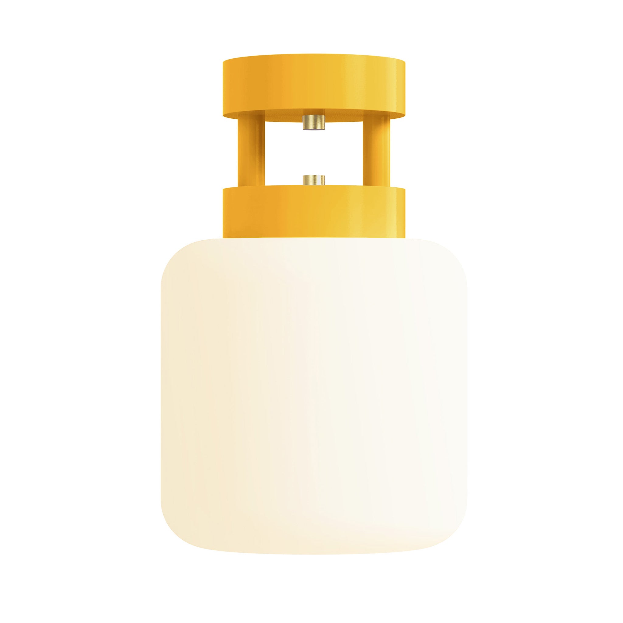 brass ochre maxo color flush mount 8" dutton brown lighting