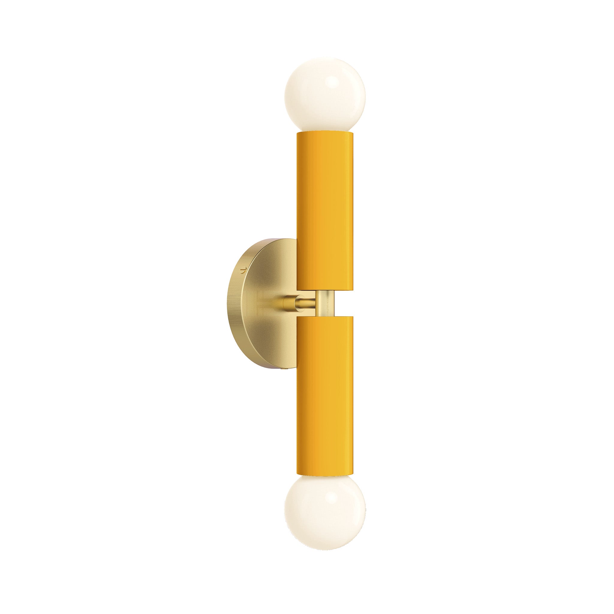 brass ochre color monarch sconce dutton brown lighting