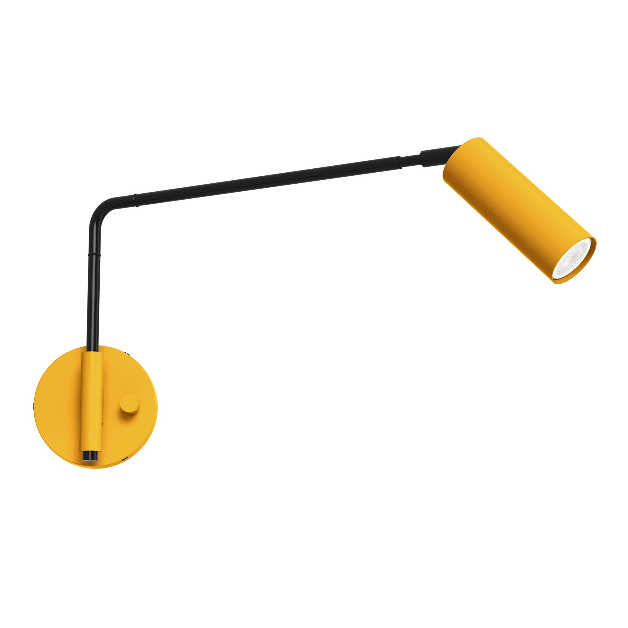 black ochre color reader swing arm sconce - 17" arm dutton brown lighting