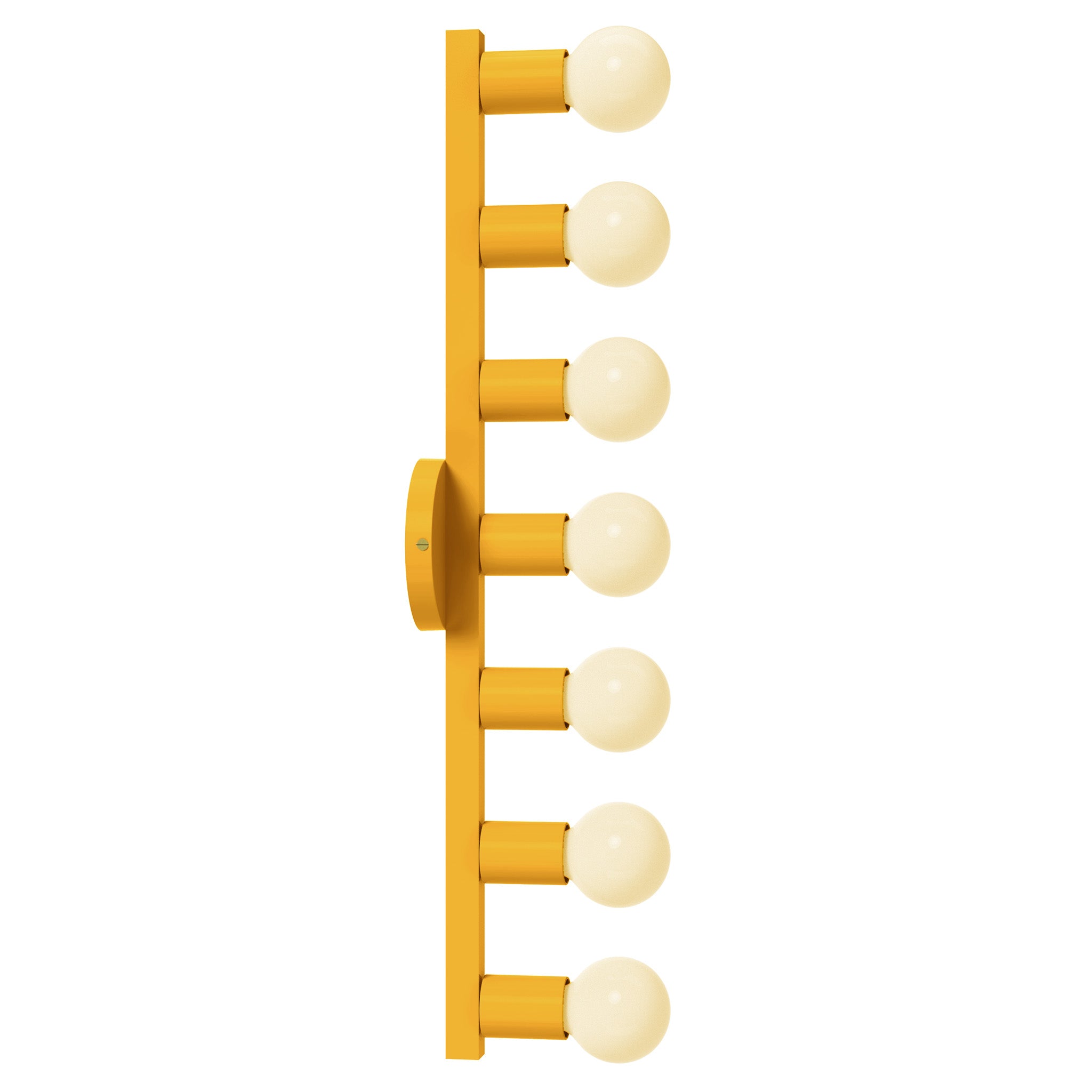 brass and ochre vogue 7 color sconce dutton brown lighting