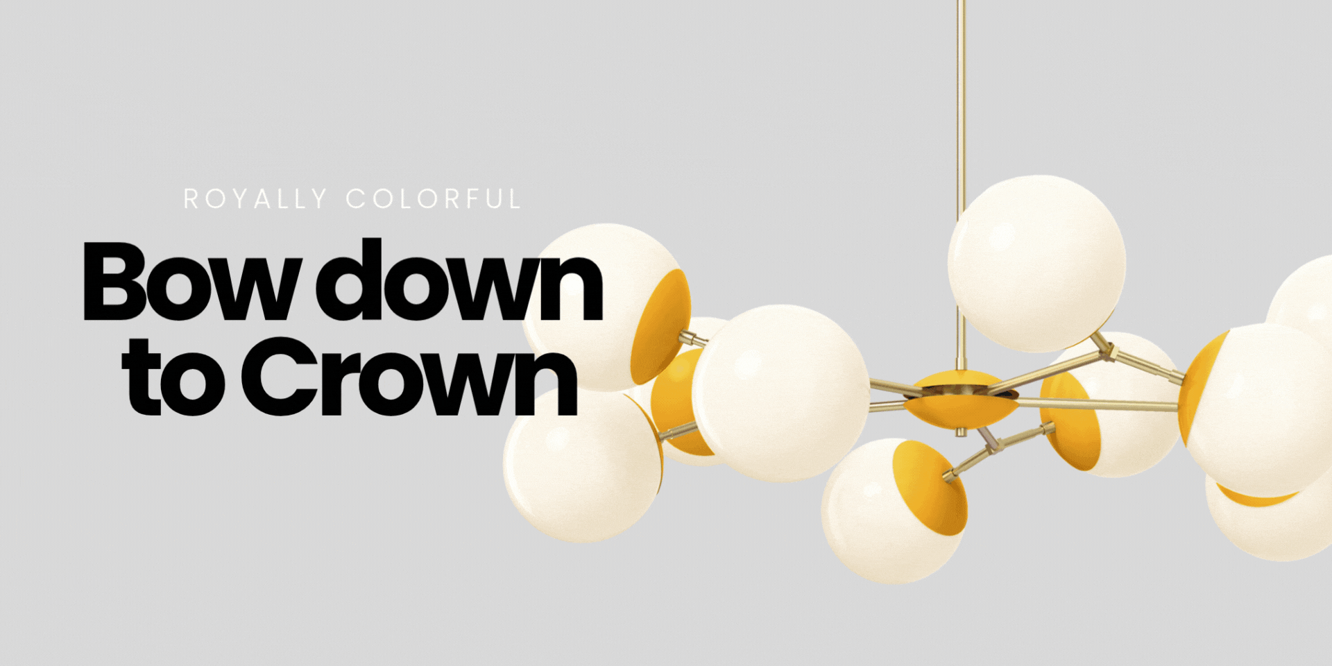 Crown chandelier in variety of colors