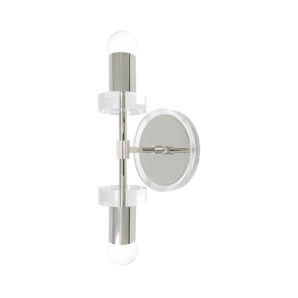 nickel bianca sconce 12" dutton brown lighting