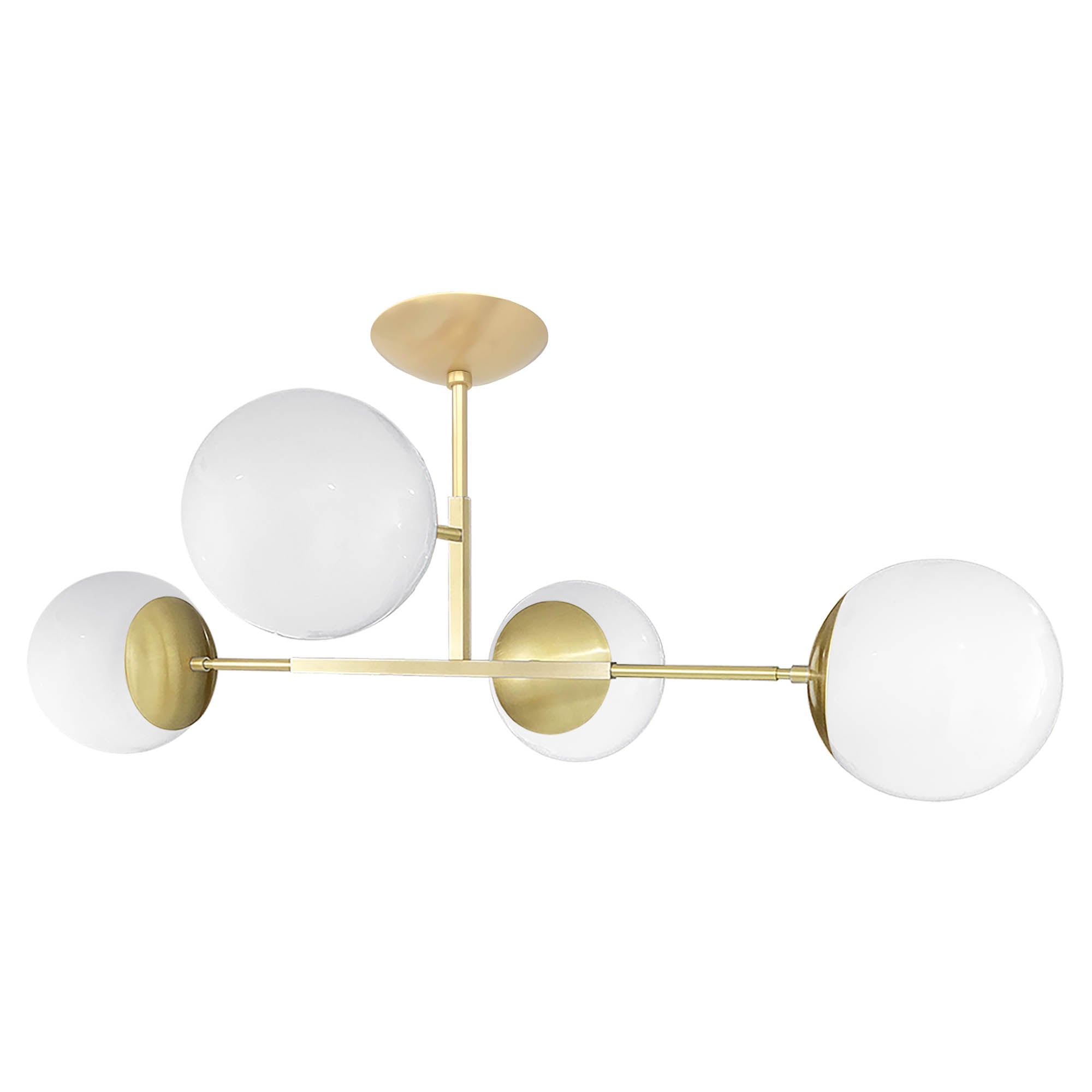 Brass Big Status flush mount Dutton Brown lighting