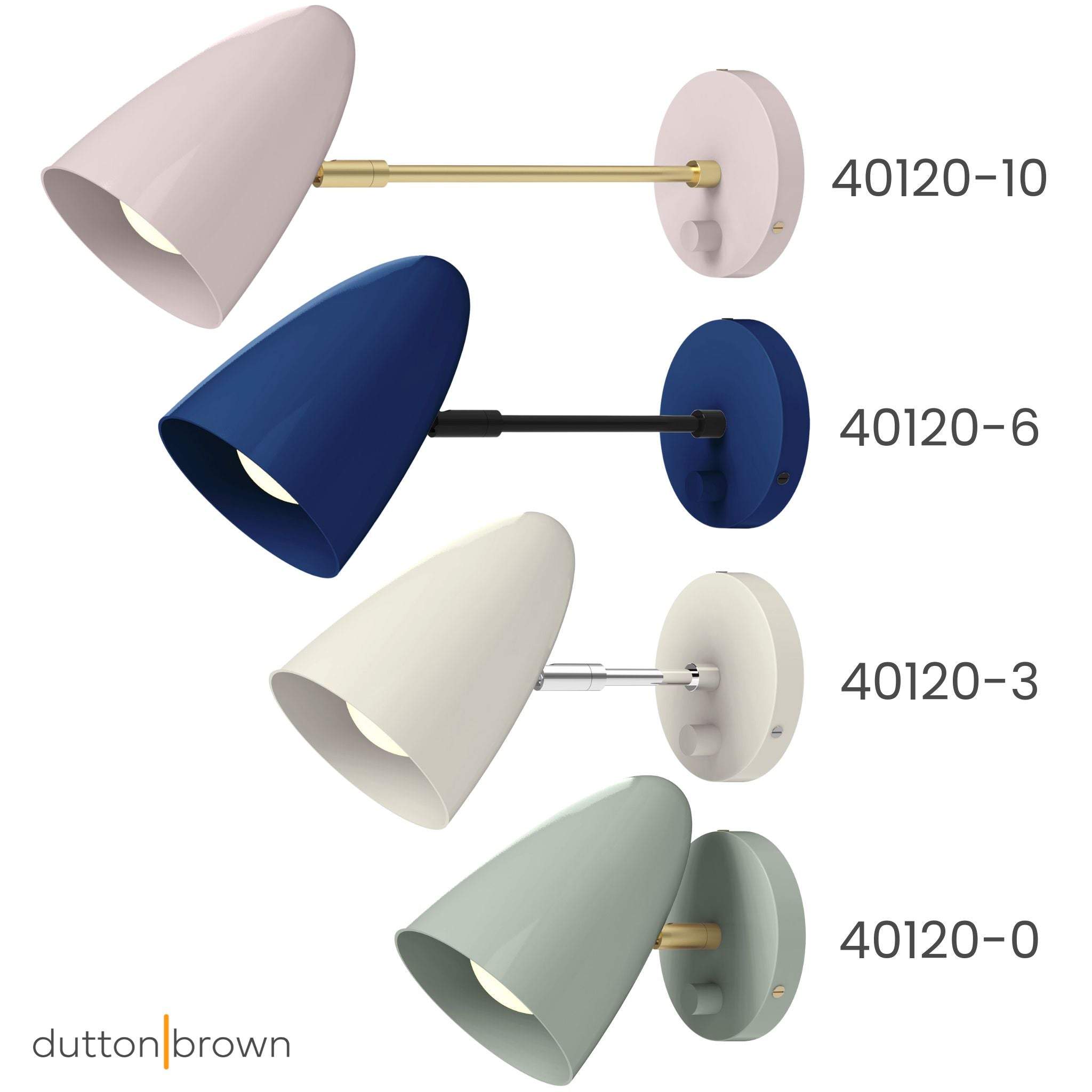 Color Boom sconce rod length comparison Dutton Brown lighting