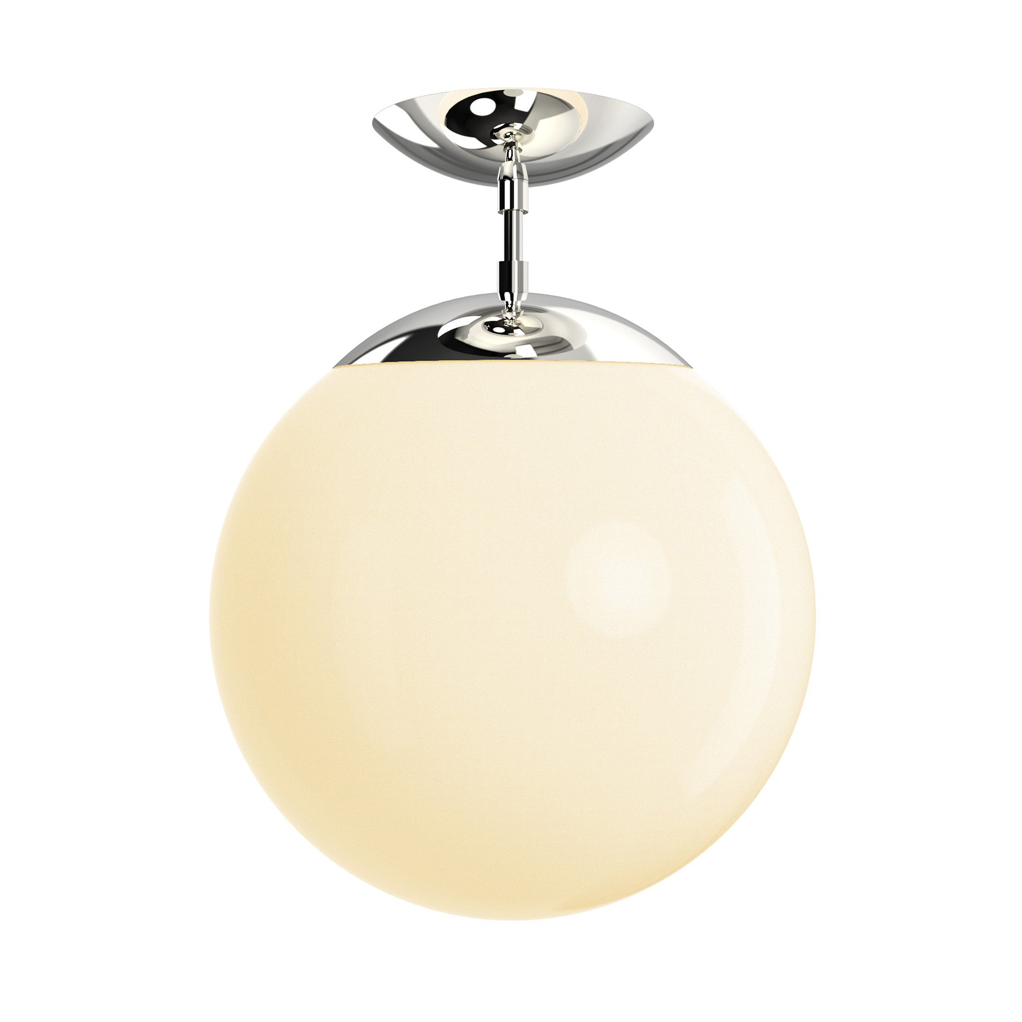 Nickel Cap flush mount 12" Dutton Brown lighting