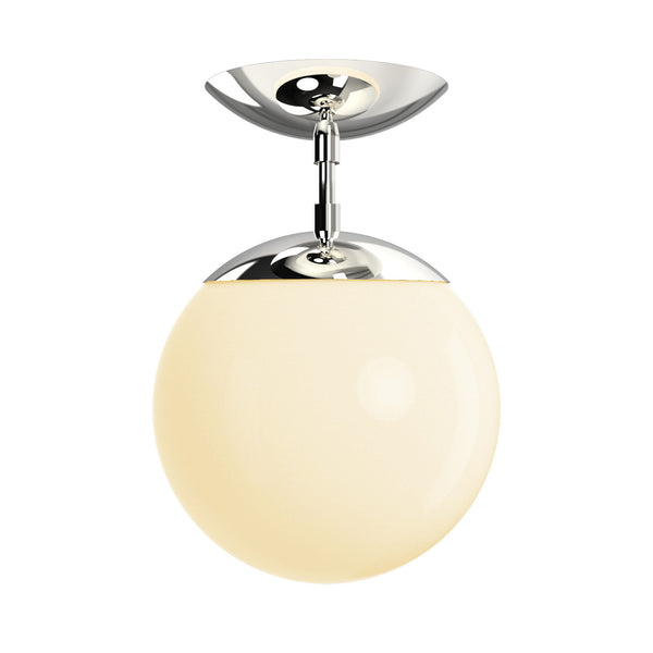 nickel cap flush mount 8" dutton brown lighting