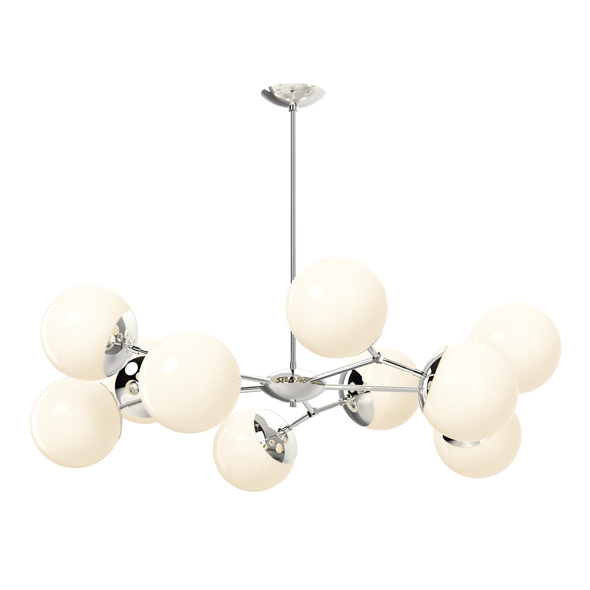 nickel Crown chandelier 46" Dutton Brown lighting