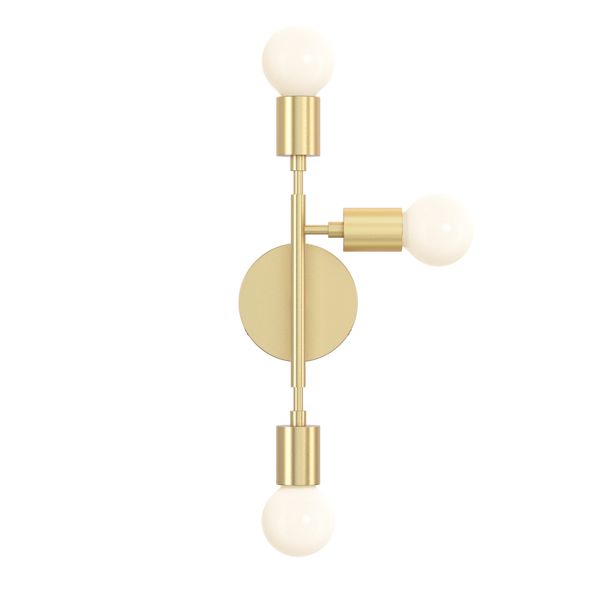 brass elite sconce right dutton brown lighting