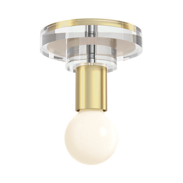 Brass Lepore flush mount Dutton Brown lighting