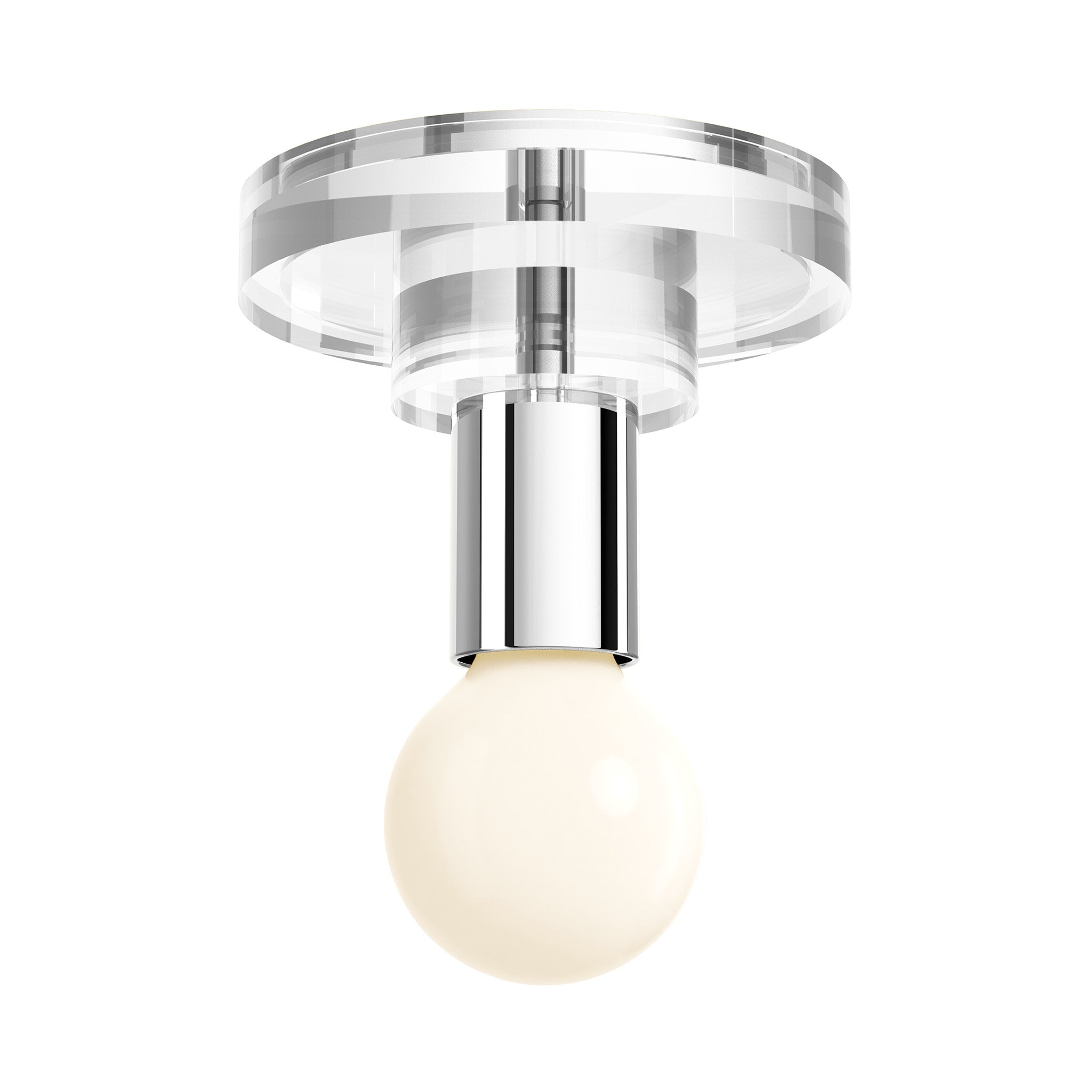 Nickel Lepore flush mount Dutton Brown lighting