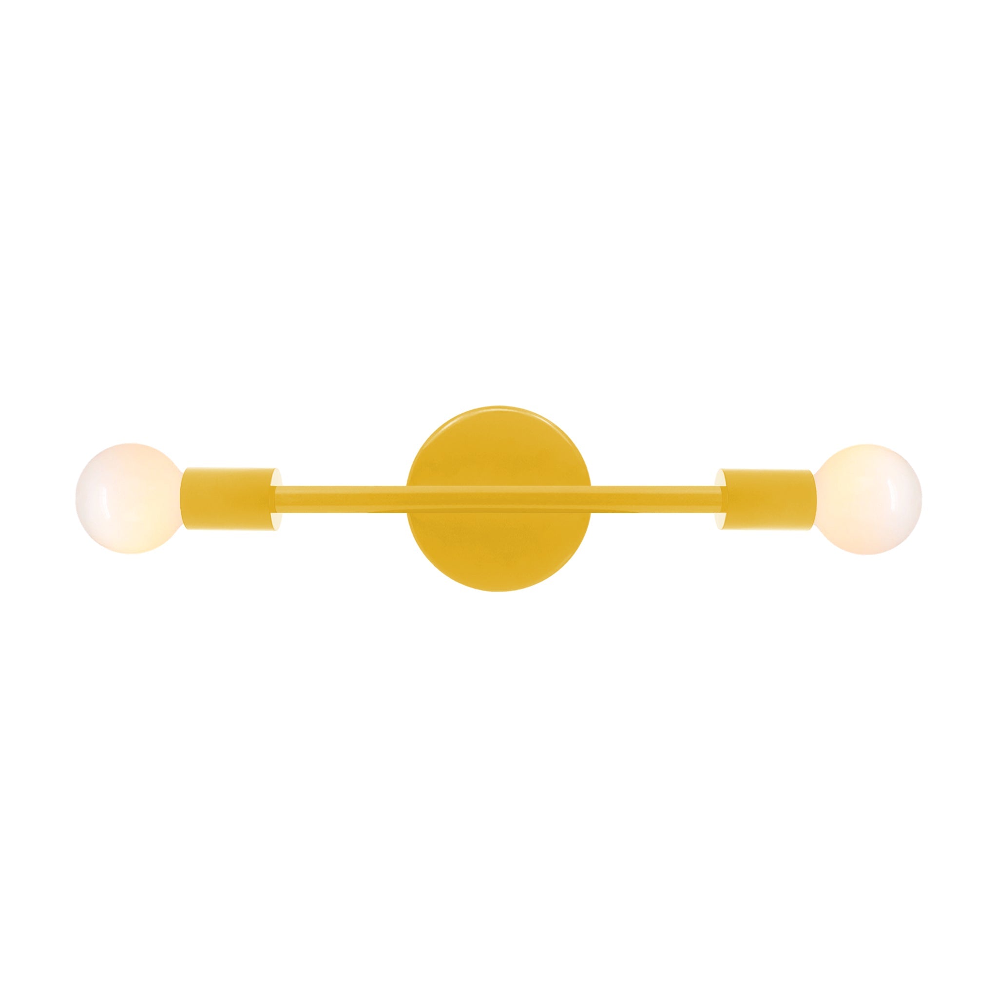 Nickel and ochre pilot wall sconce 17" dutton brown lighting