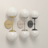 Cap Double Sconce 6 in All Brass, All Nickel and All Black, 8-second product video. Dutton Brown lighting