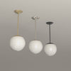 Cap Pendant 10 in All Brass, All Nickel and All Black, 8-second product video. Dutton Brown lighting