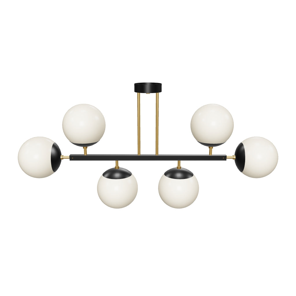3D Viewer Dutton Brown Big Axia Chandelier Brass Black