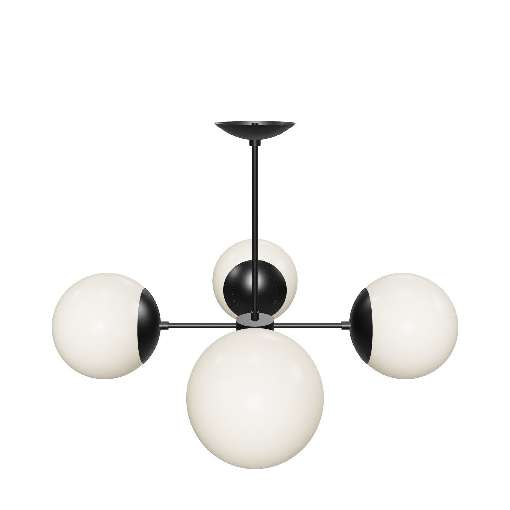 3D Viewer Dutton Brown Big Orbi Chandelier Black