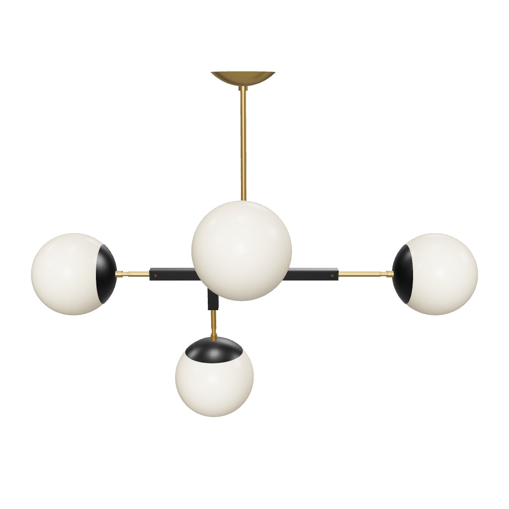 3D Viewer Dutton Brown Big Prisma Chandelier 42 Brass Black
