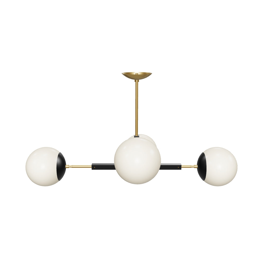 3D Viewer Dutton Brown Big Status Chandelier 42 Brass Black