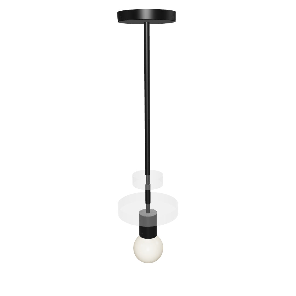 3D Viewer Dutton Brown Bling Pendant Black