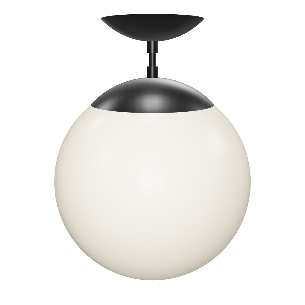 3D Viewer Dutton Brown Cap Flush Mount 12 Black